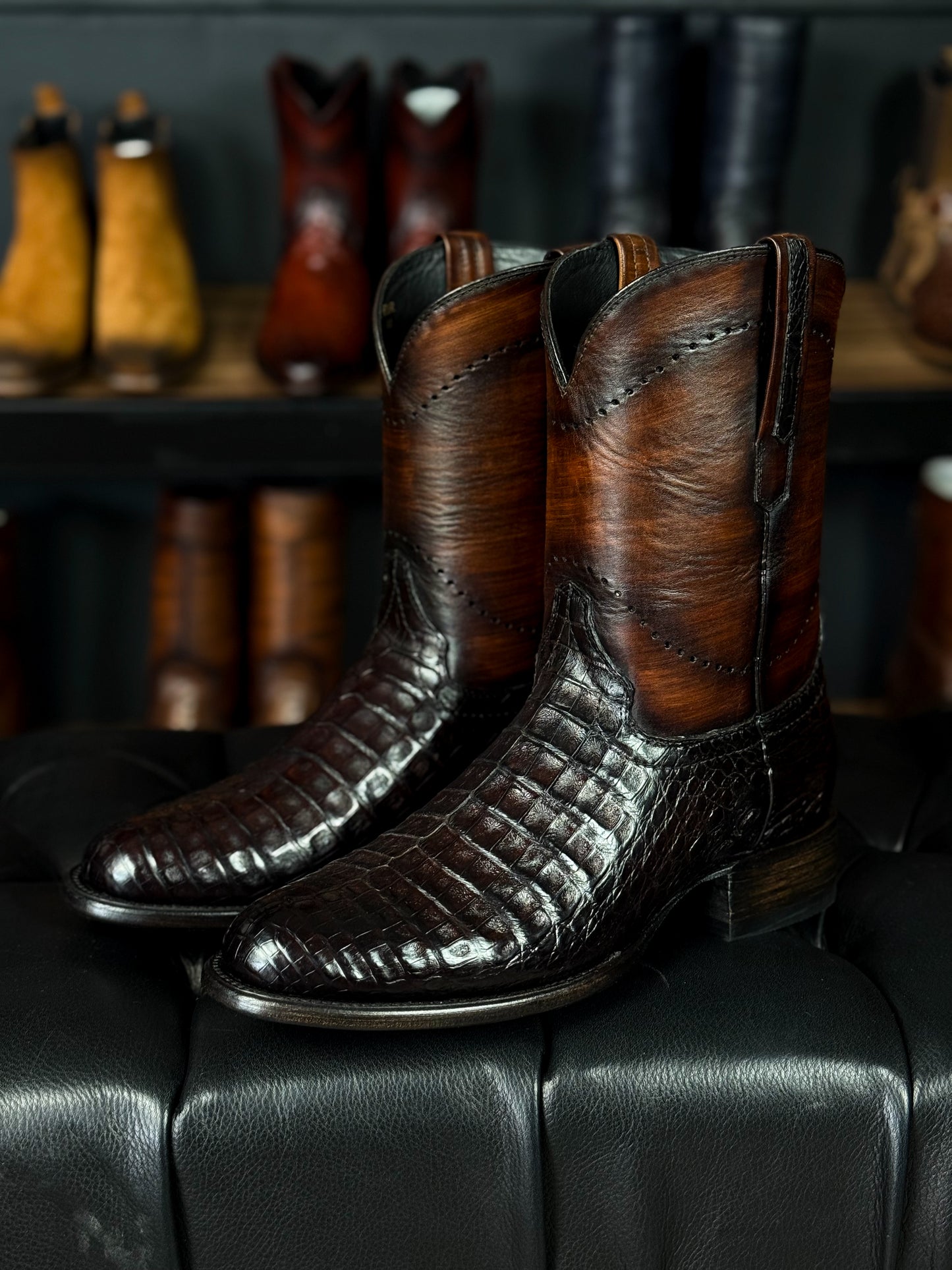 COWBOY BROWN COCODRILO OVAL
