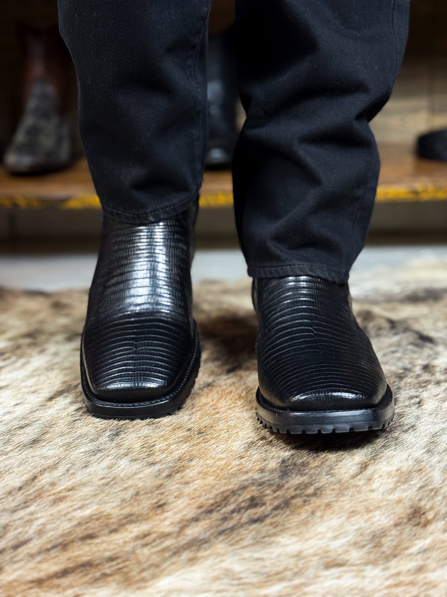 EMMA BROWN LIZARD BOOTS