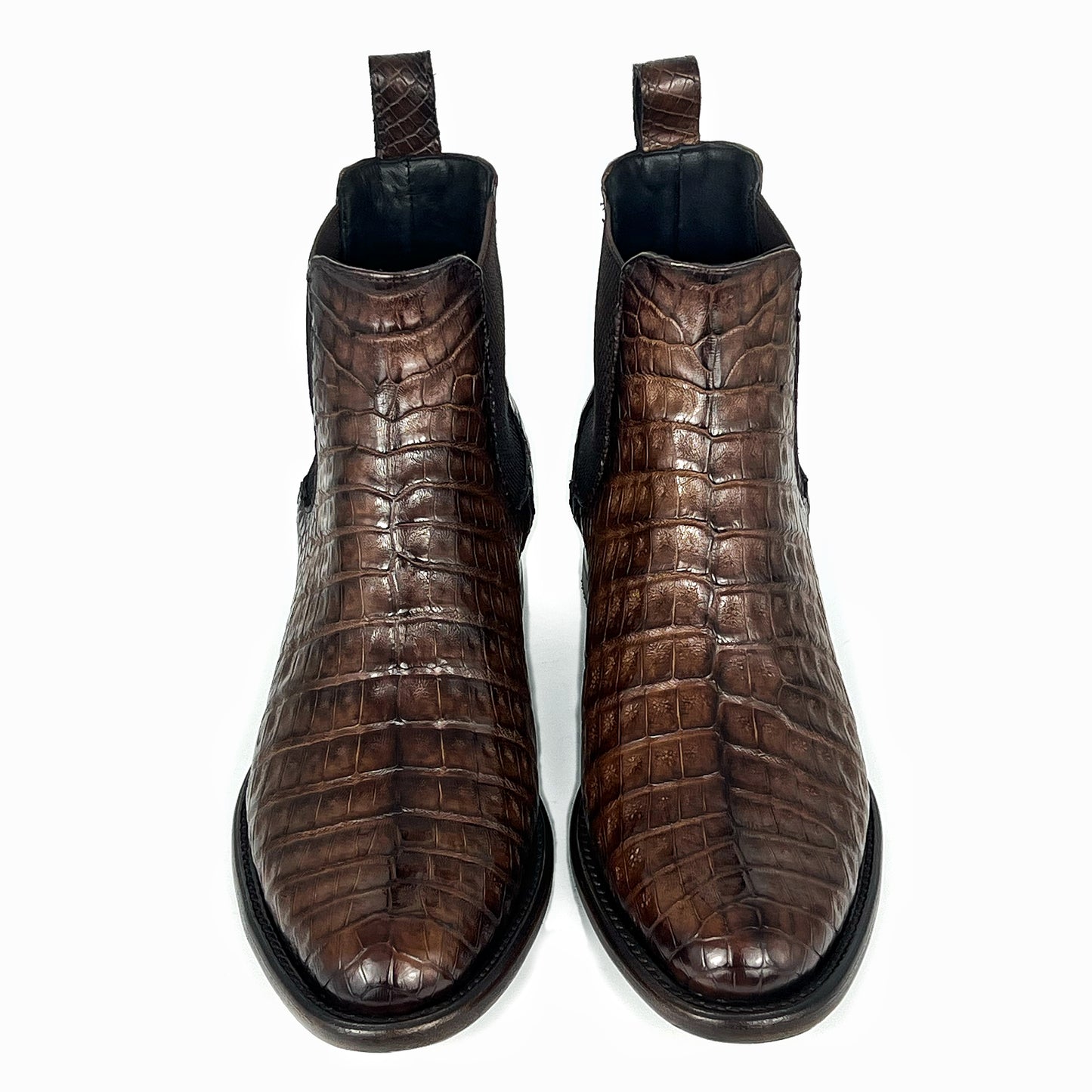 CARLO BROWN PITON BOOTS
