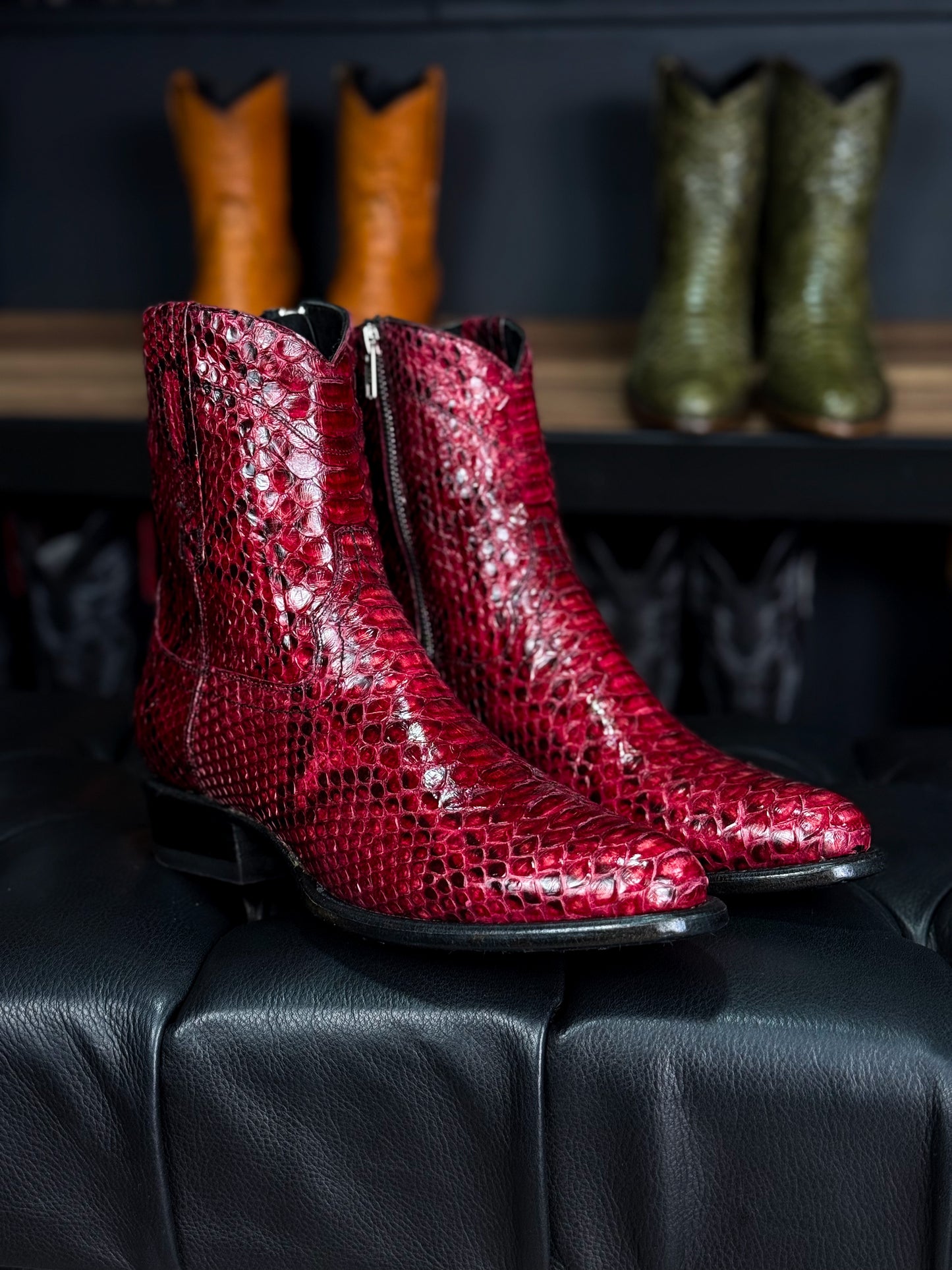 EMMA BROWN PITON BOOTS