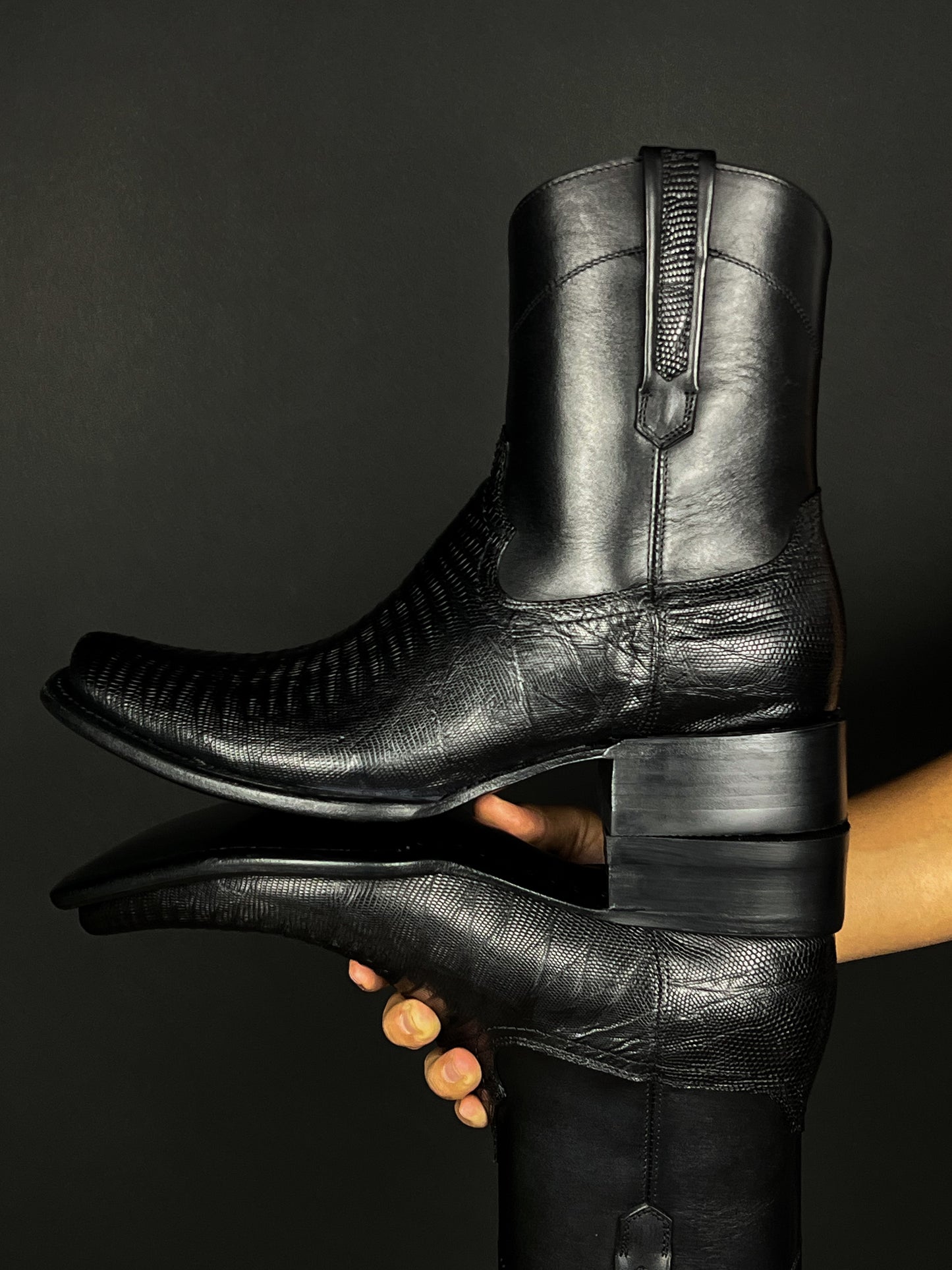 EMMA BROWN LIZARD BOOTS