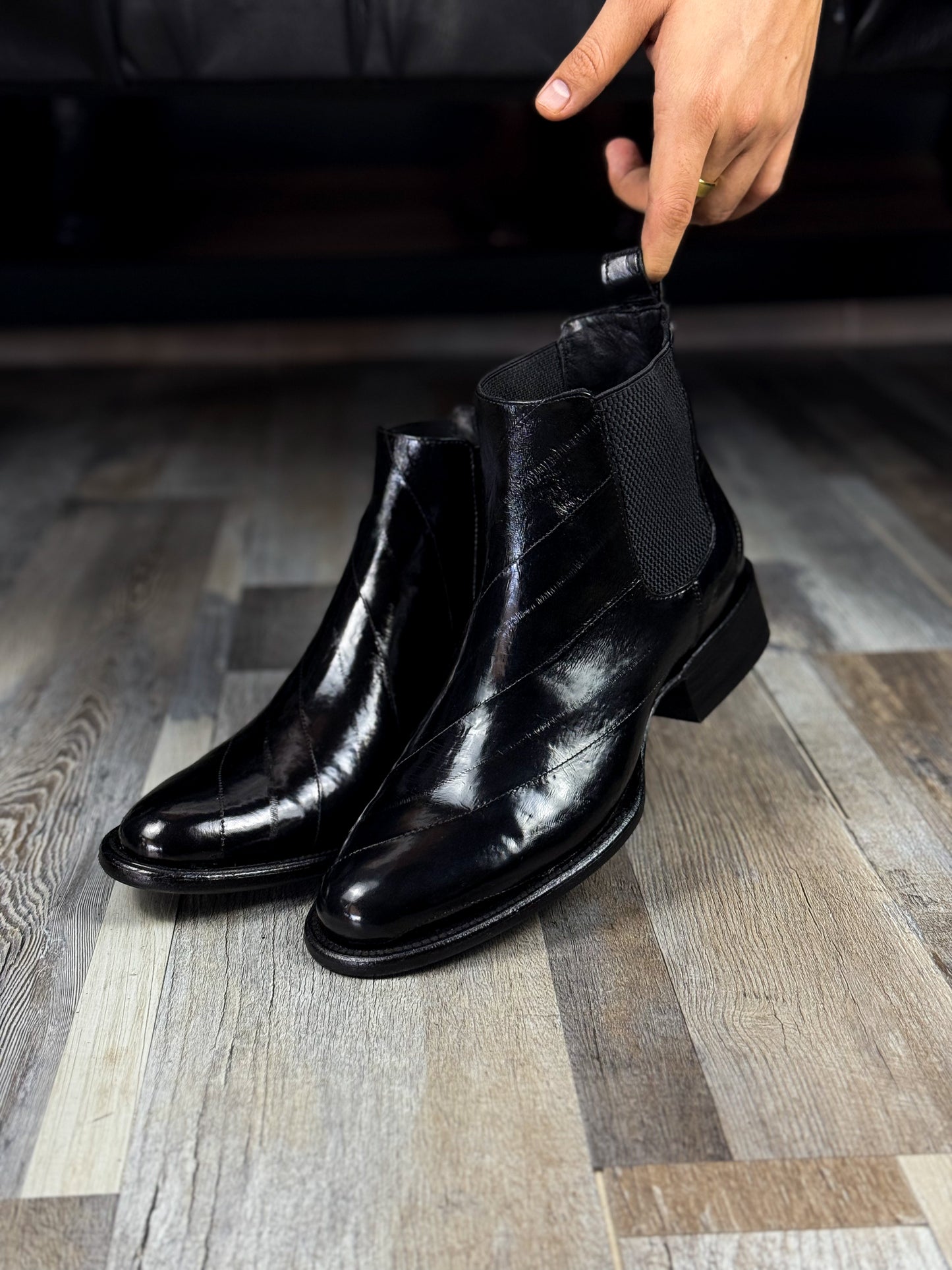 EMMA BROWN PITON BOOTS