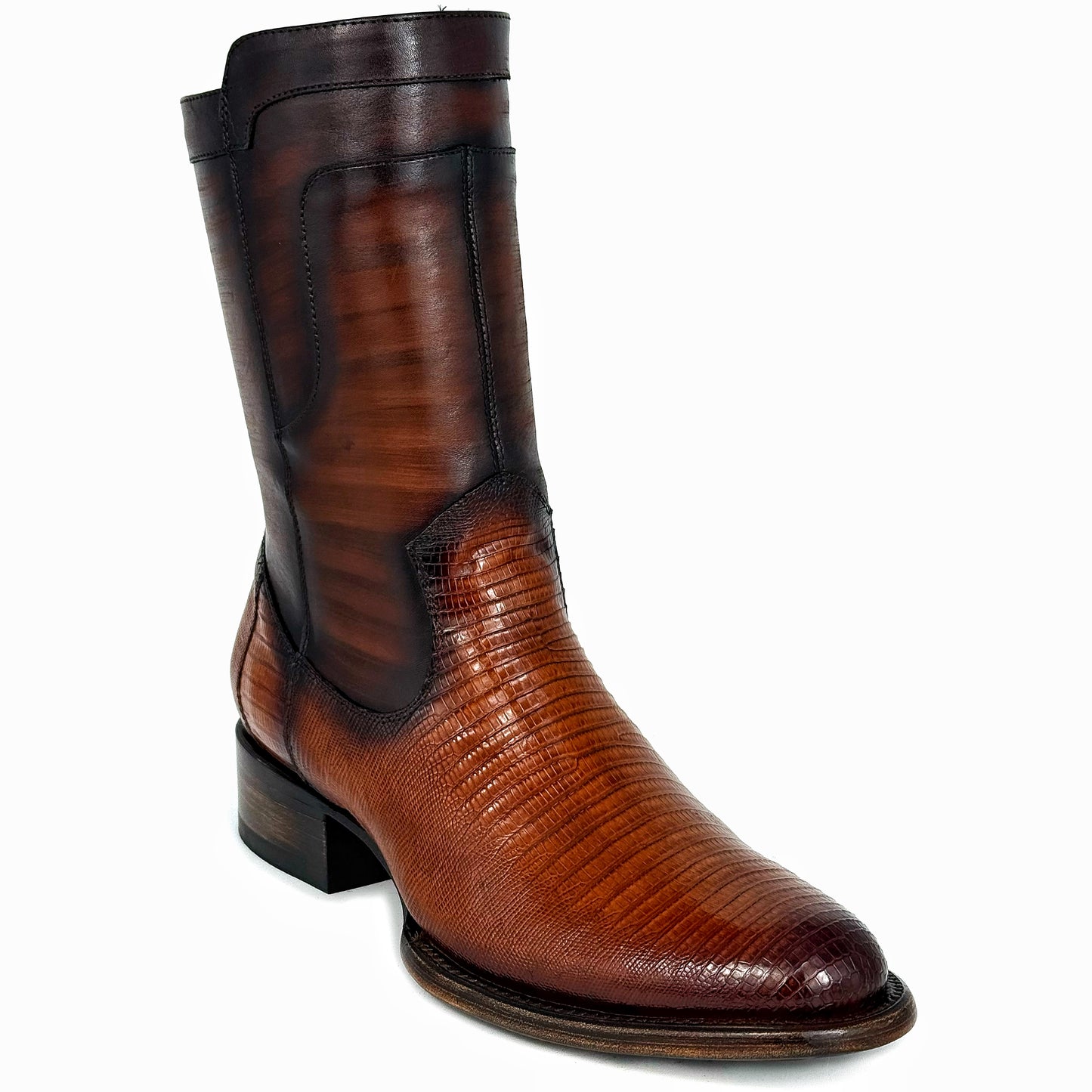 EMMA BROWN LIZARD BOOTS