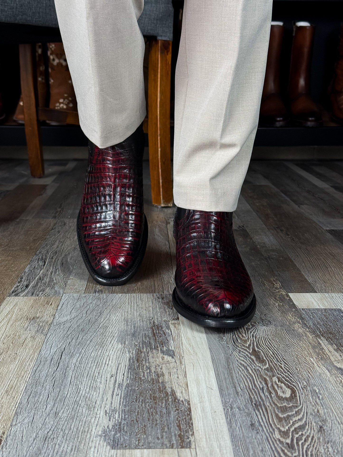 EMMA BROWN PITON BOOTS