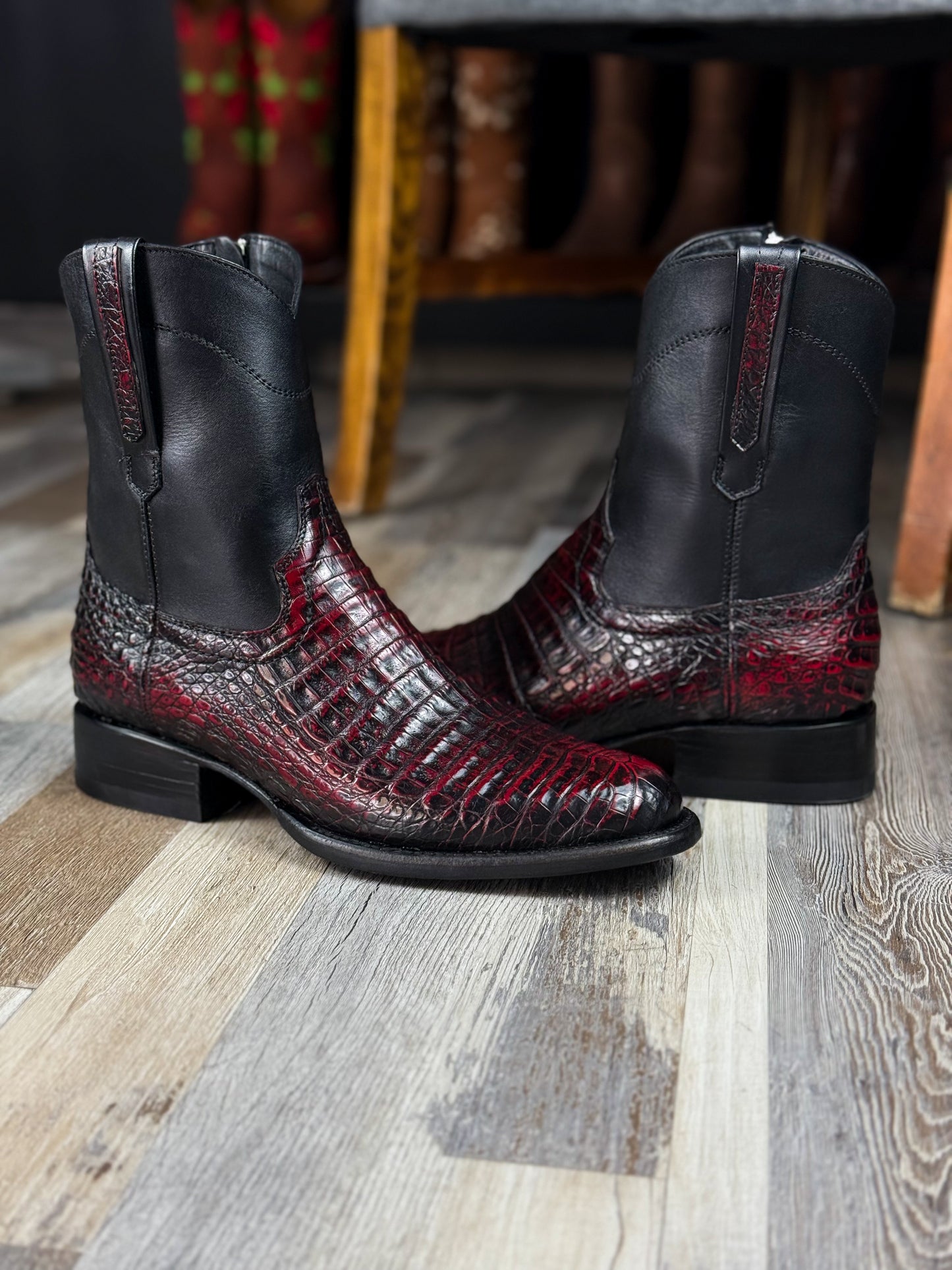 EMMA BROWN PITON BOOTS