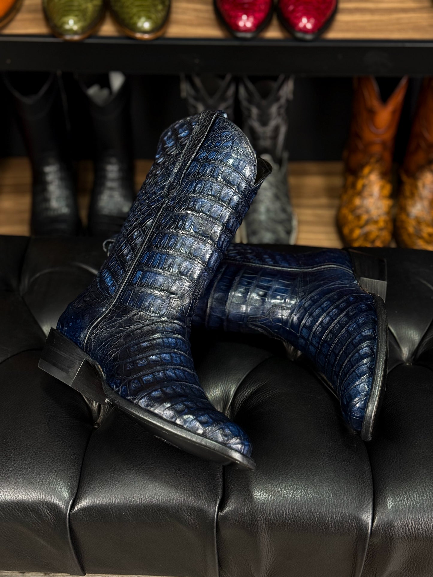 COWBOY BLUE FULL COCODRILO FUSCUS OVAL