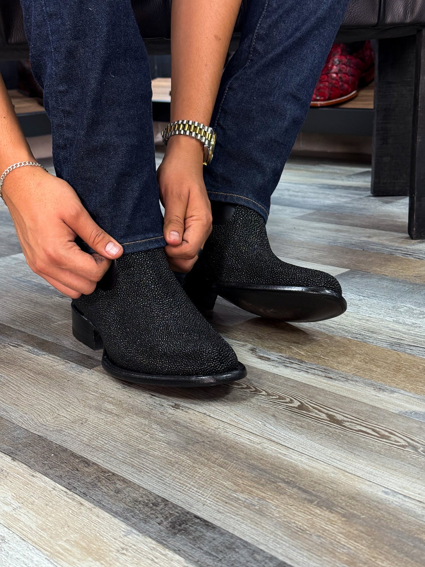 EMMA BROWN PITON BOOTS