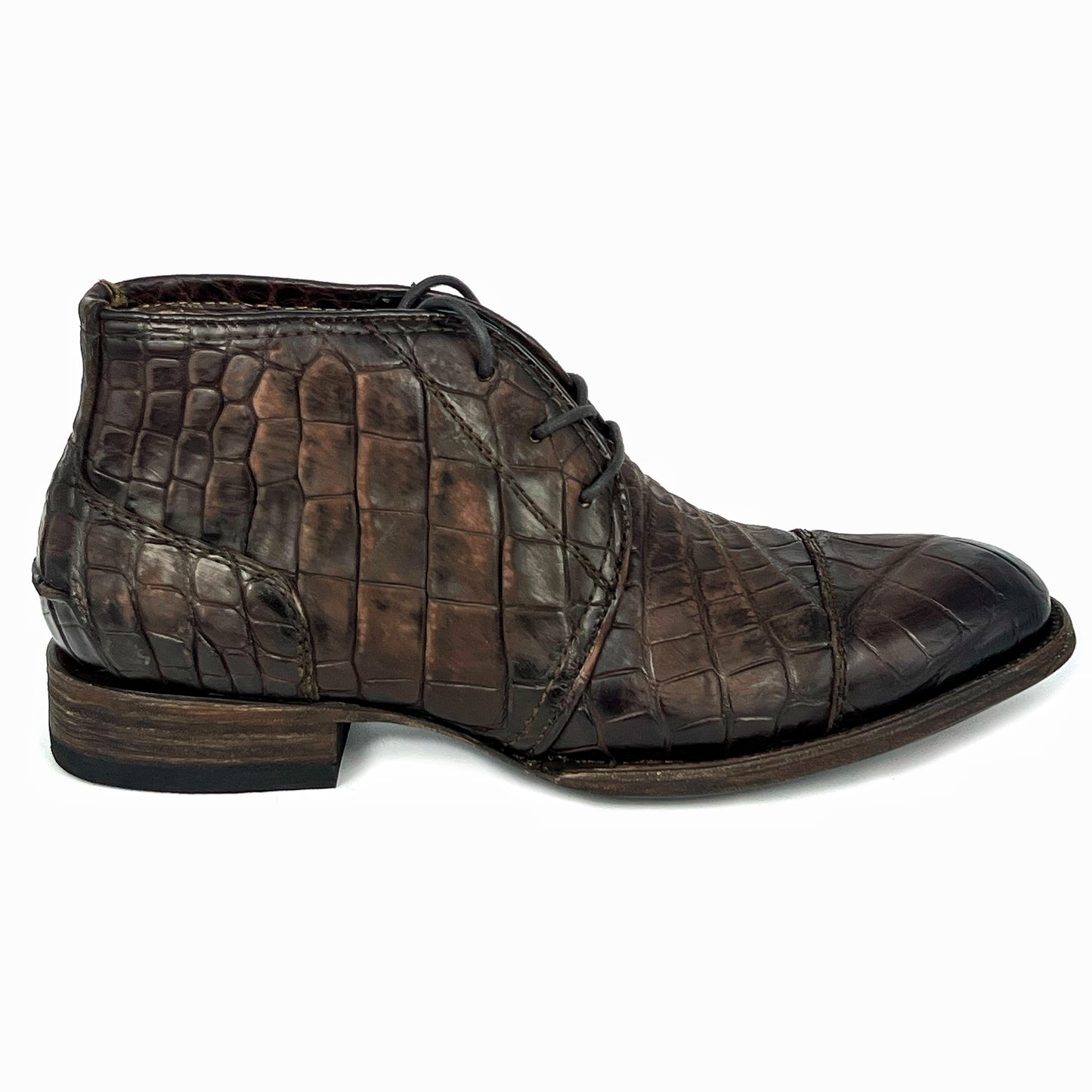 CARLO BROWN PITON BOOTS