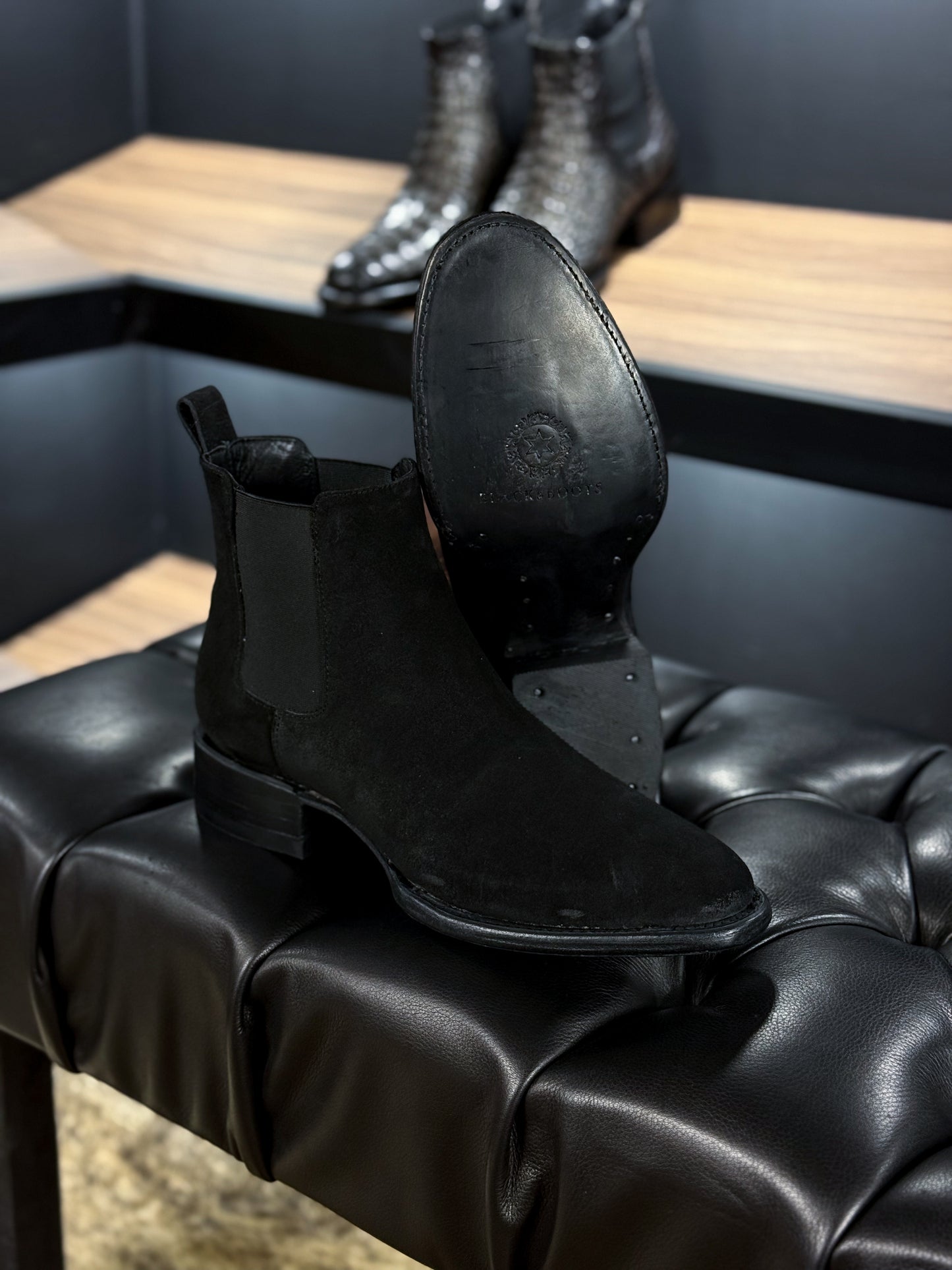 CARLO BROWN PITON BOOTS