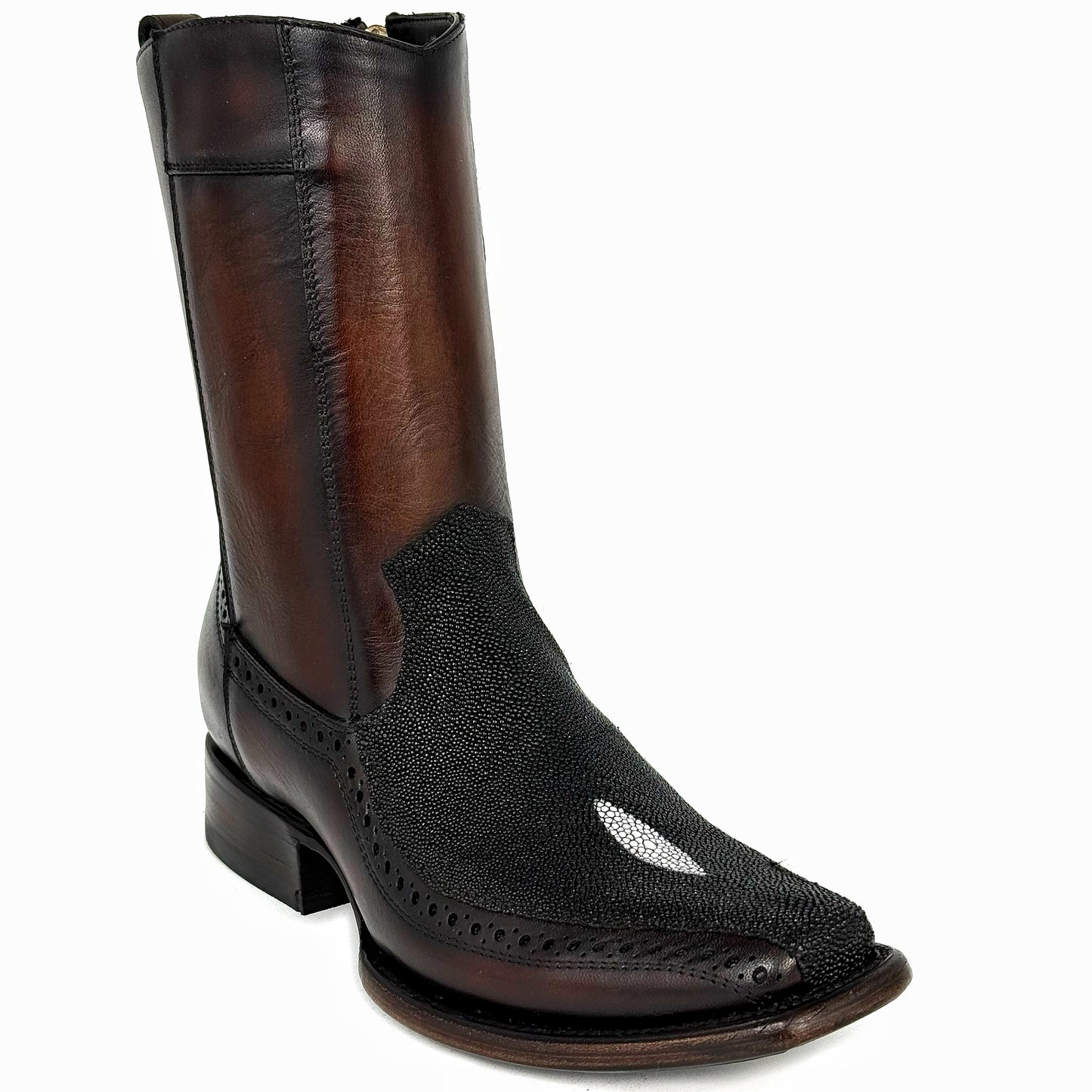 EMMA BROWN PITON BOOTS