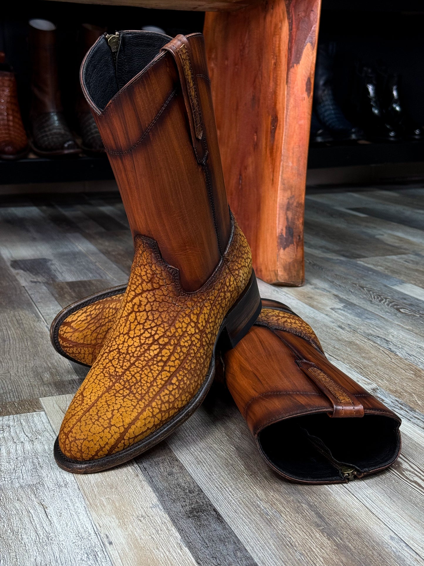 EMMA HIGH MIEL CUELLO DE TORO BOOTS OVAL