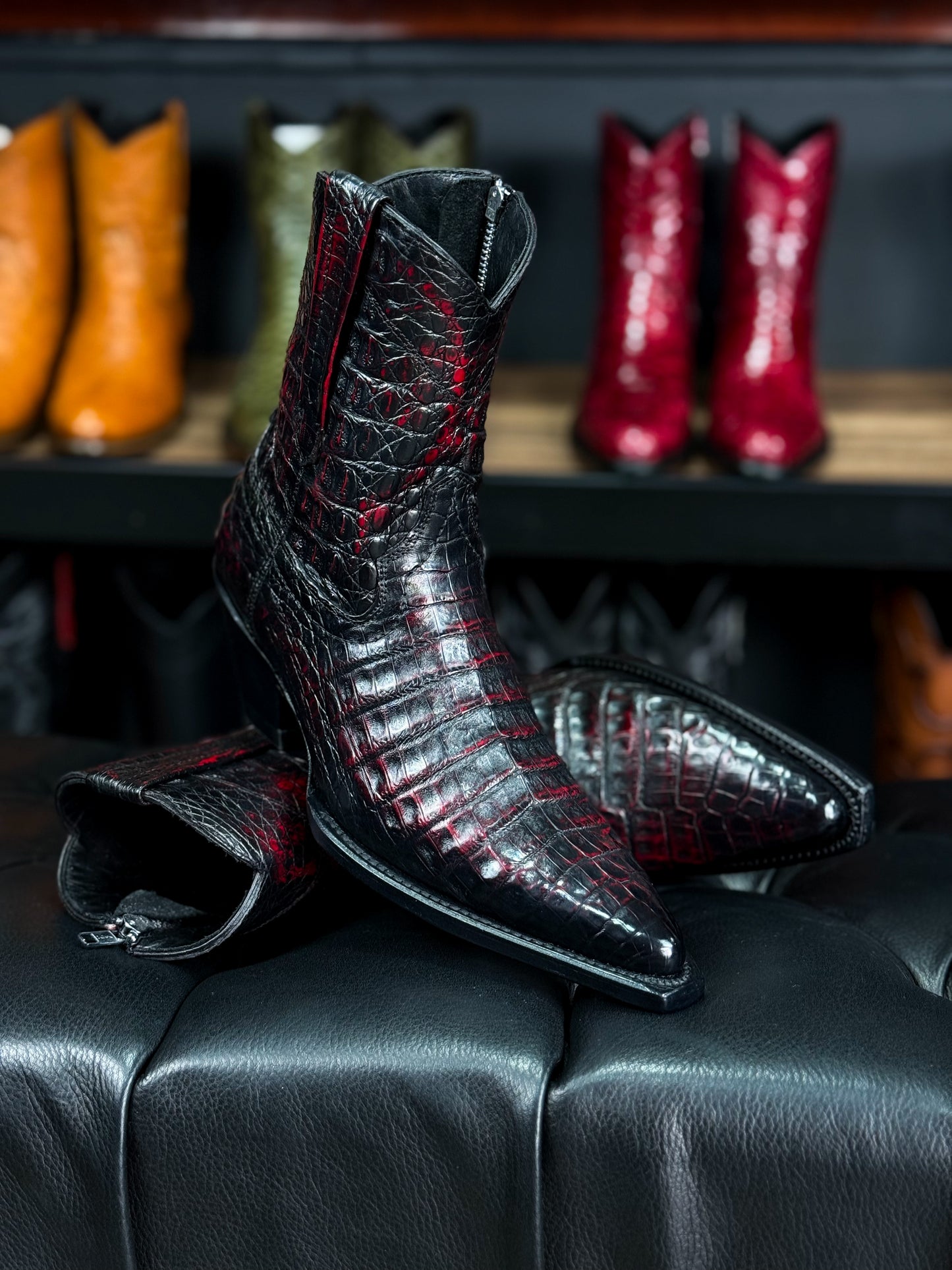 EMMA BROWN PITON BOOTS