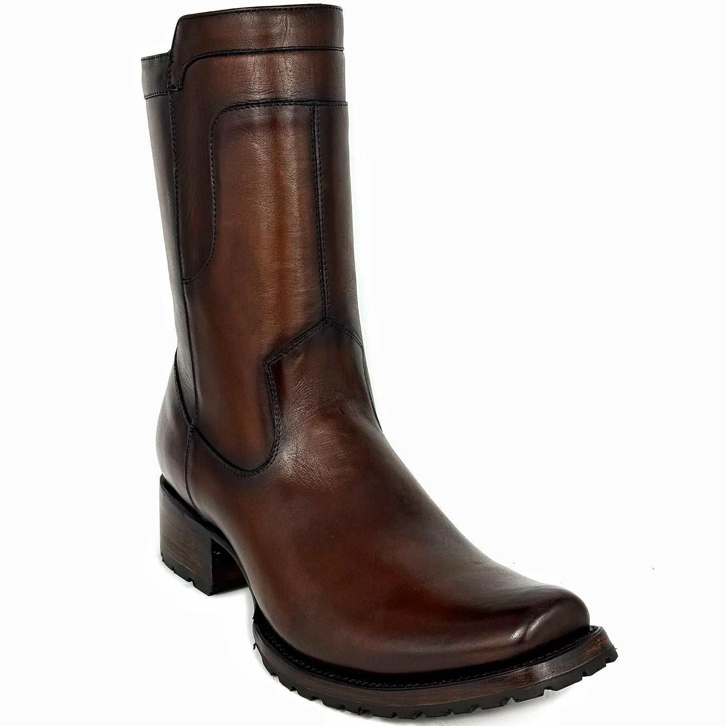 CARLO BROWN PITON BOOTS