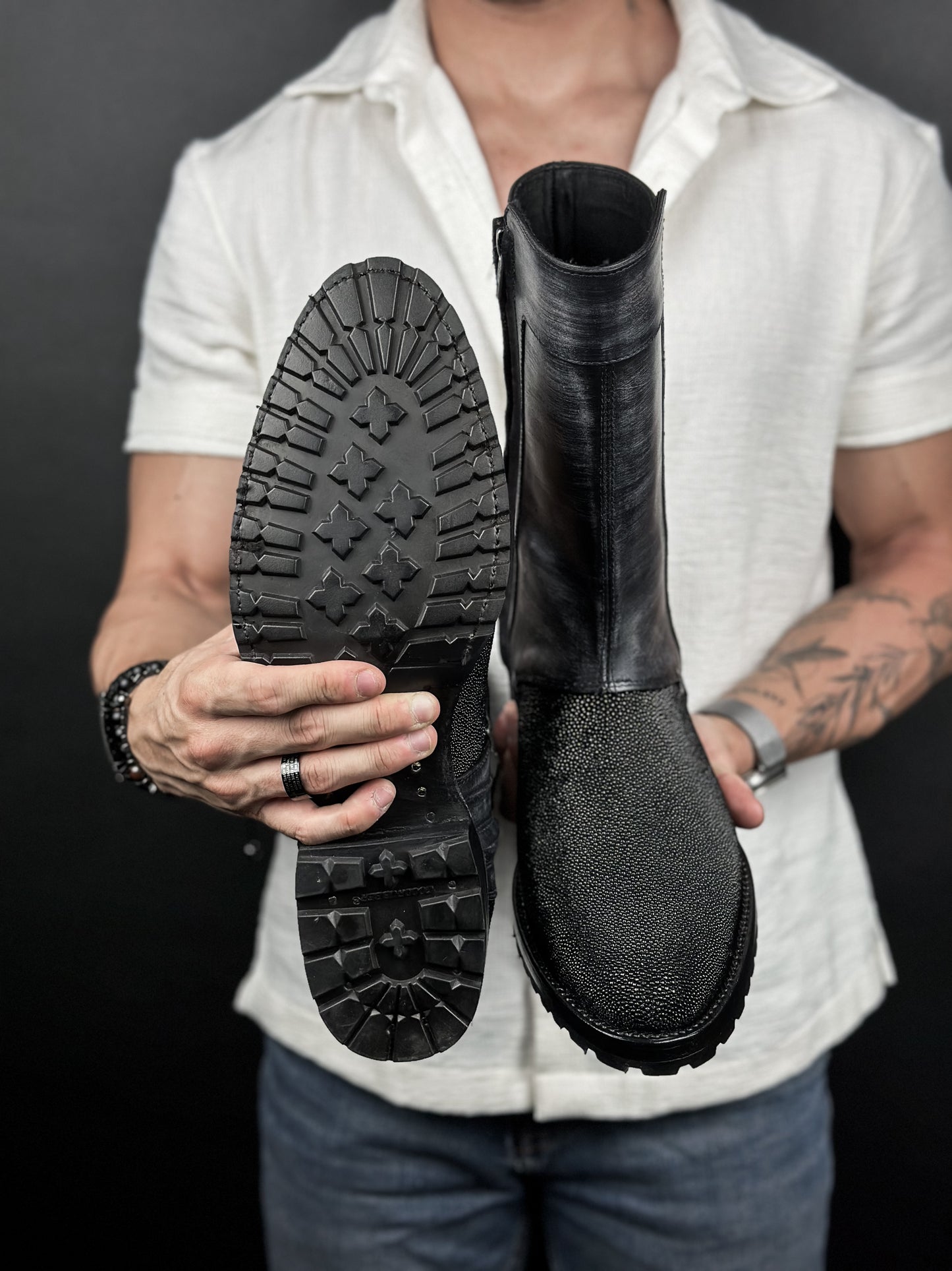 EMMA BROWN PITON BOOTS