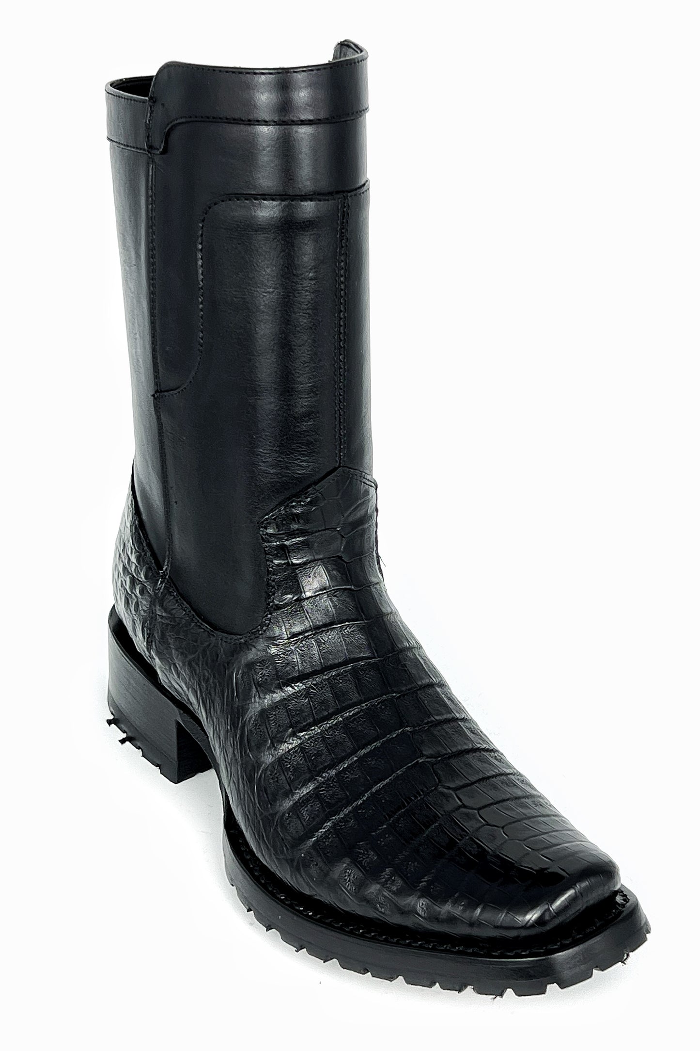CHRISTIAN BLACK COCODRILO BOOTS (TRACK) DUBAI