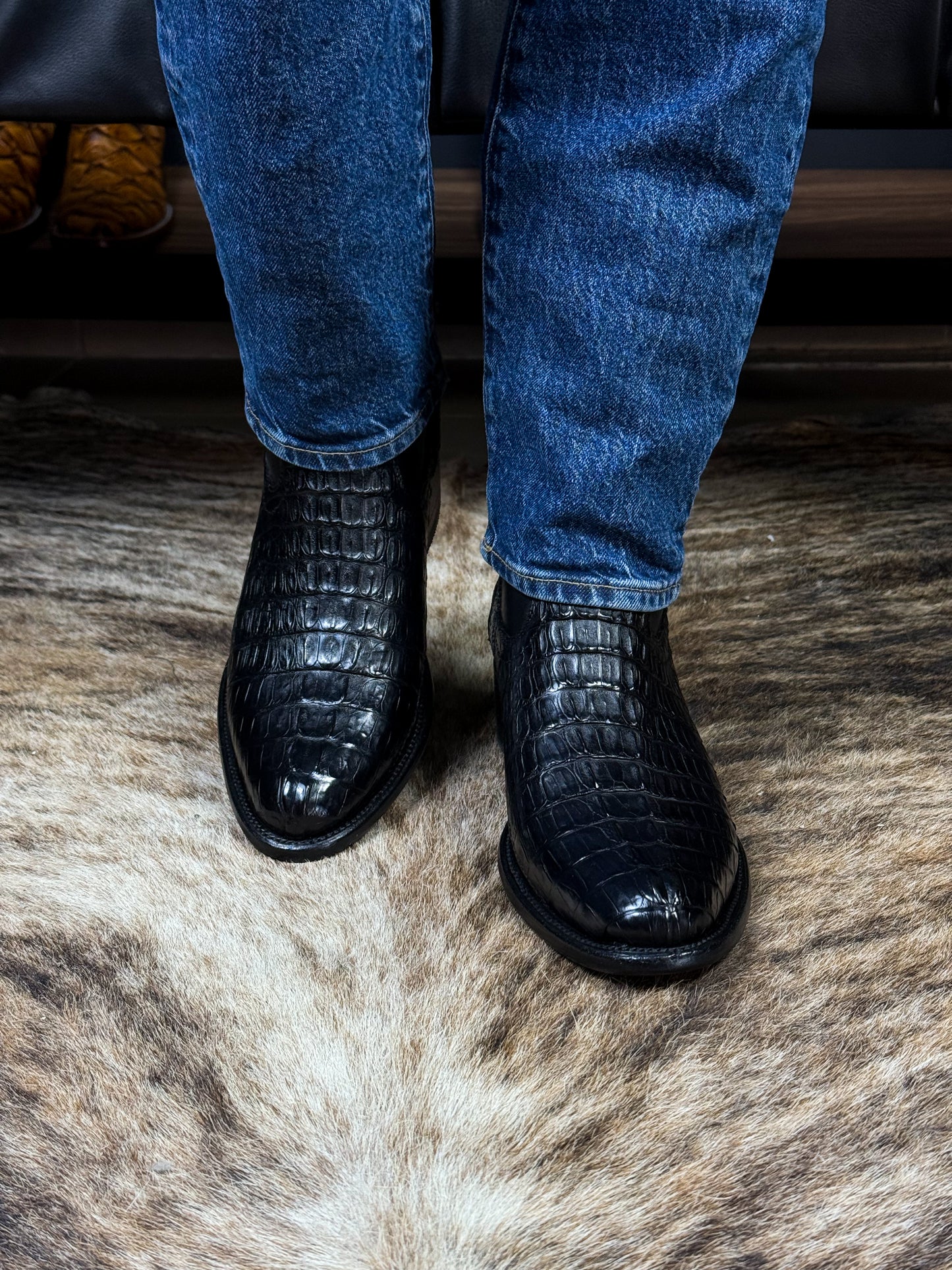 CARLO BROWN PITON BOOTS