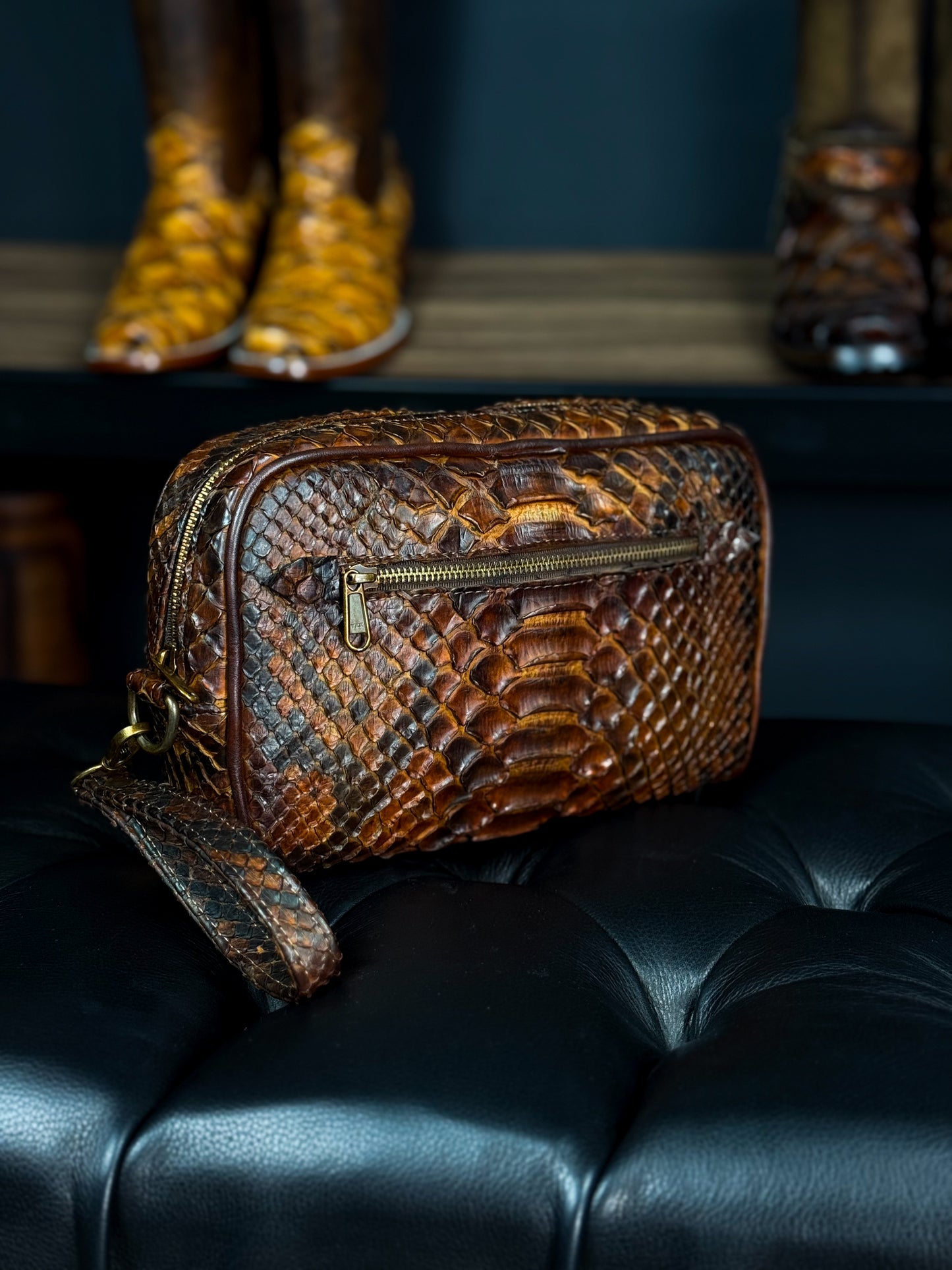 EMMA BROWN PITON BOOTS