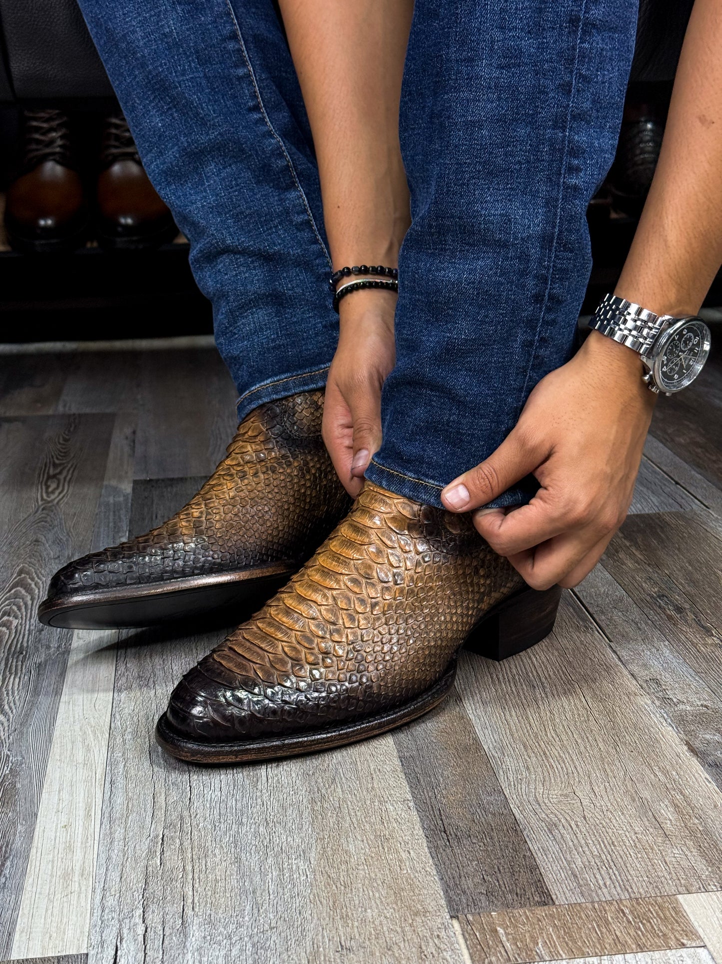 EMMA FULL PITON BOOTS OVAL