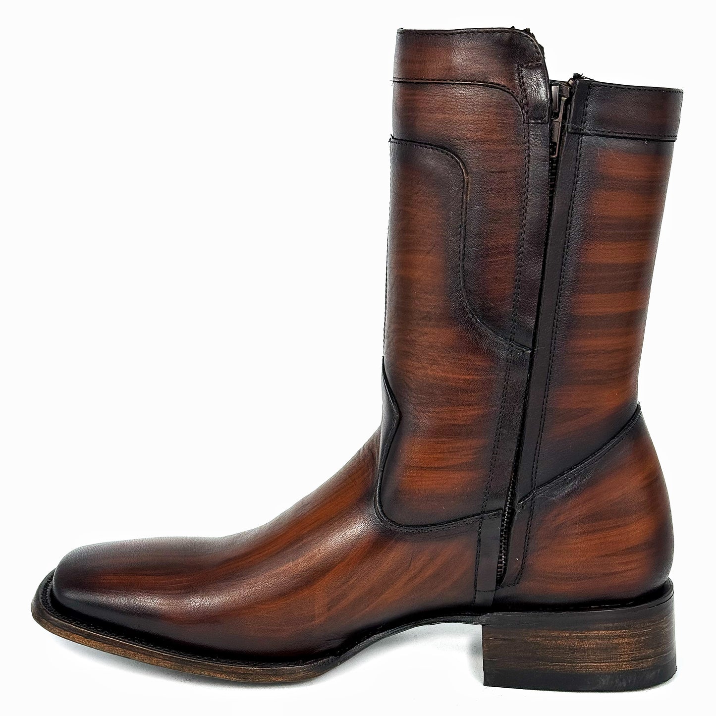 CARLO BROWN PITON BOOTS