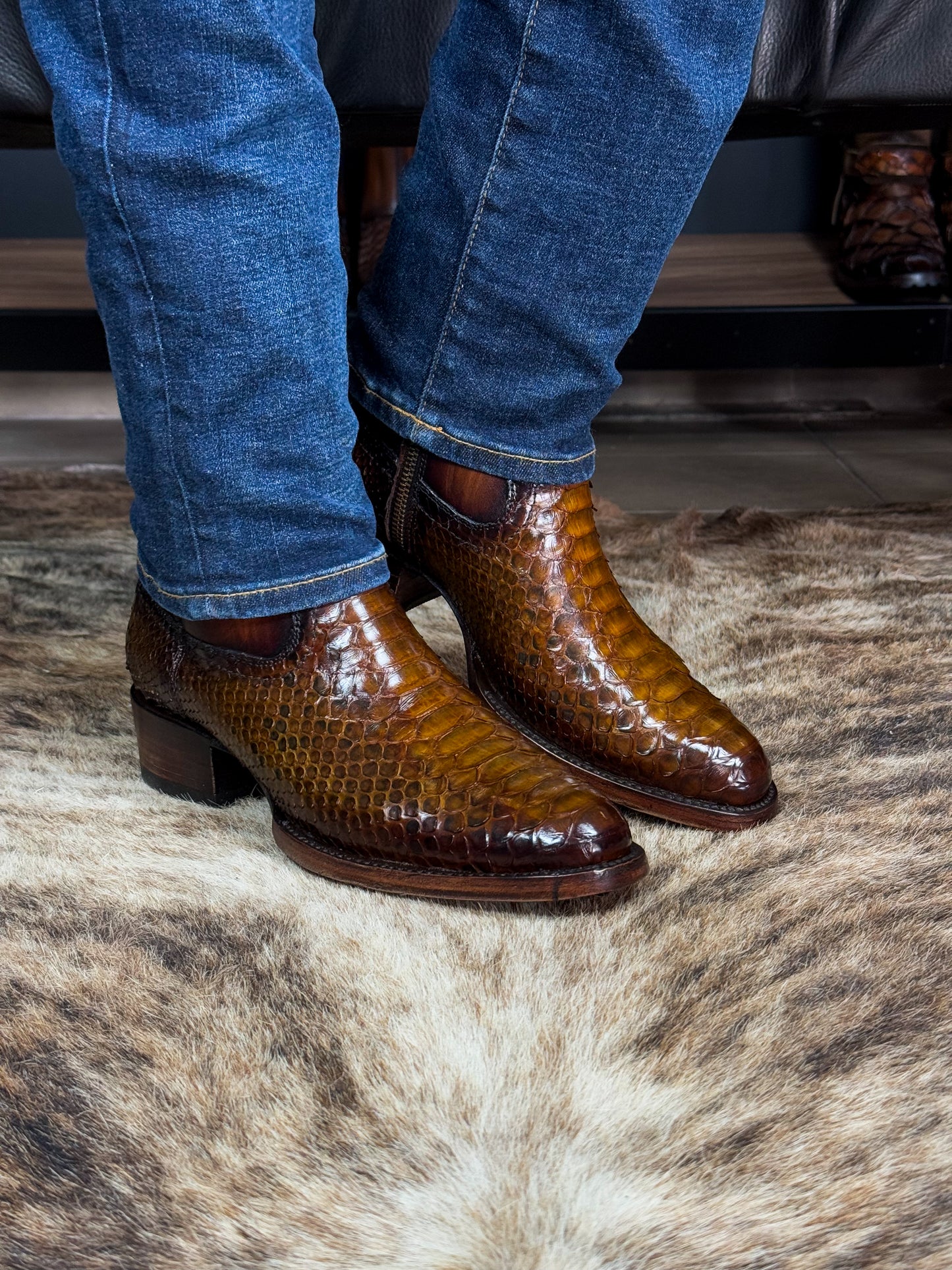 EMMA BROWN PITON BOOTS