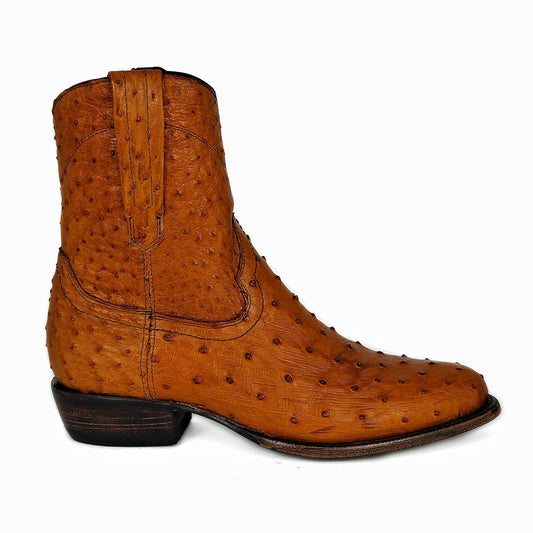 EMMA BROWN OSTRICH BOOTS