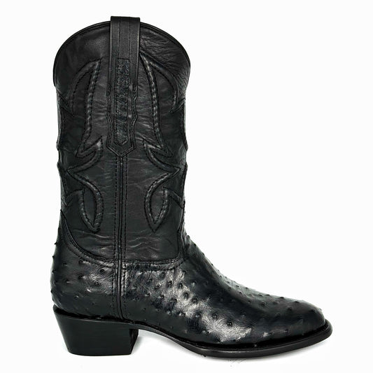 EMMA BROWN OSTRICH BOOTS
