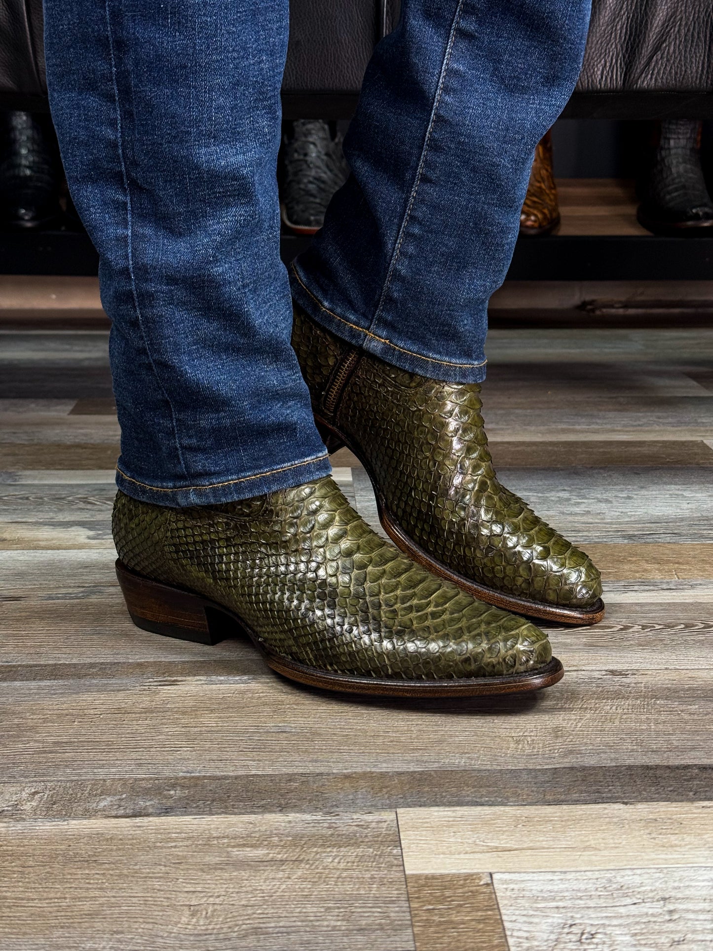 EMMA BROWN PITON BOOTS