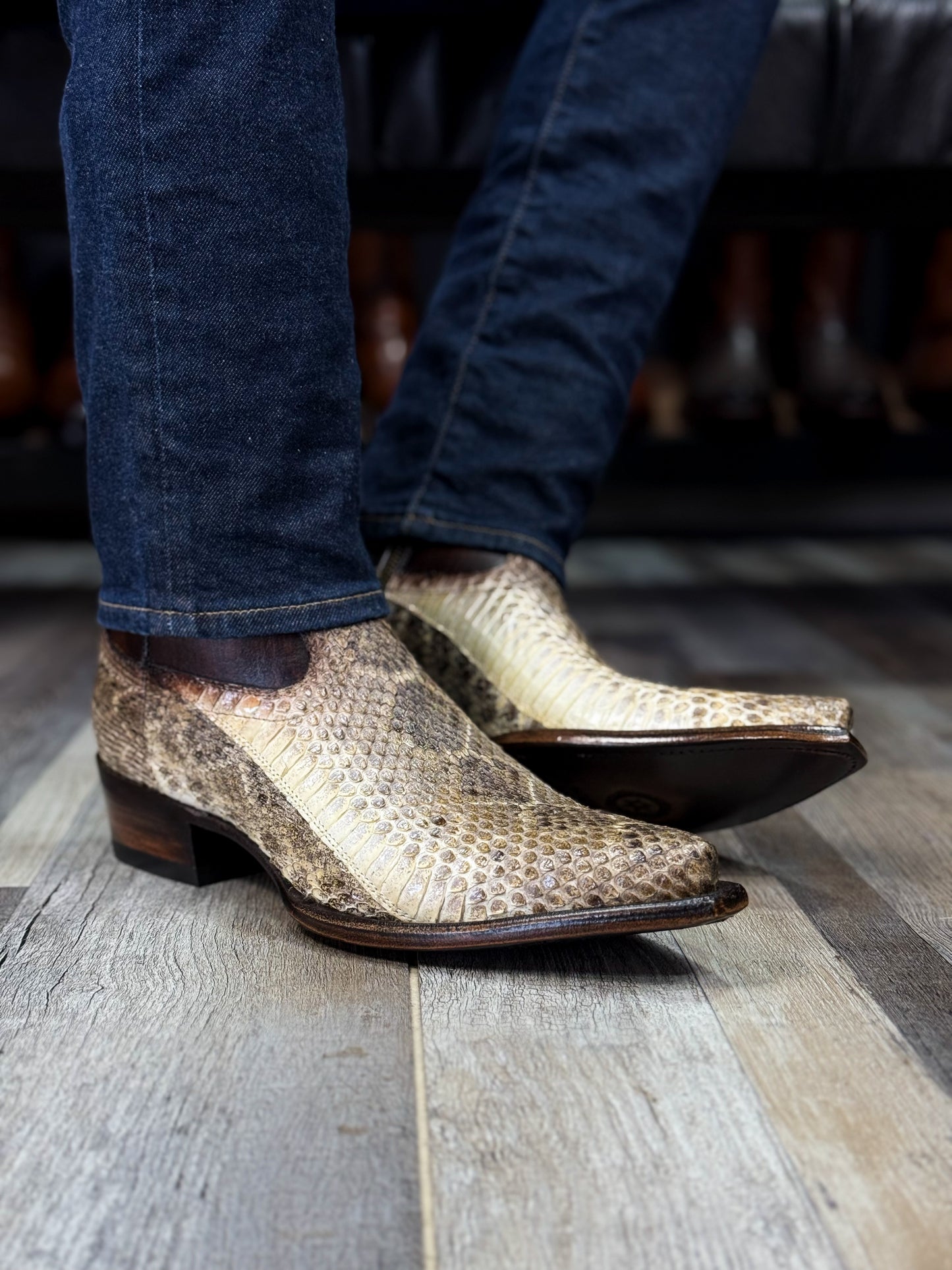 EMMA BROWN PITON BOOTS
