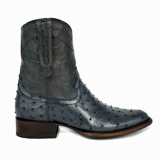 EMMA BROWN OSTRICH BOOTS