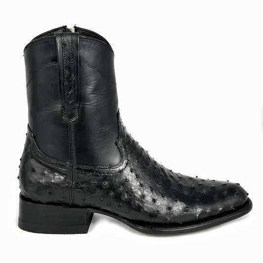 EMMA BROWN OSTRICH BOOTS