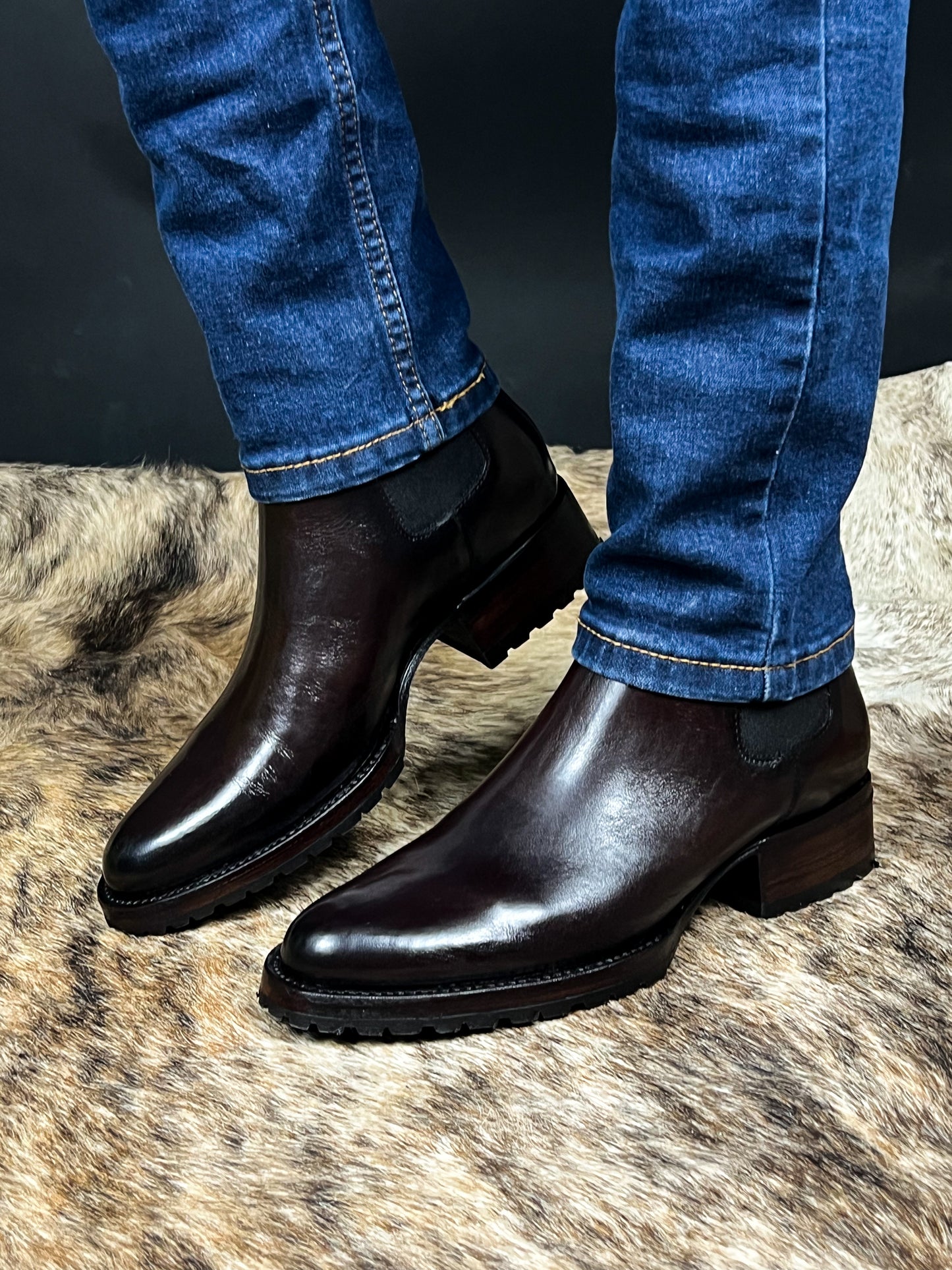 CARLO BROWN PITON BOOTS