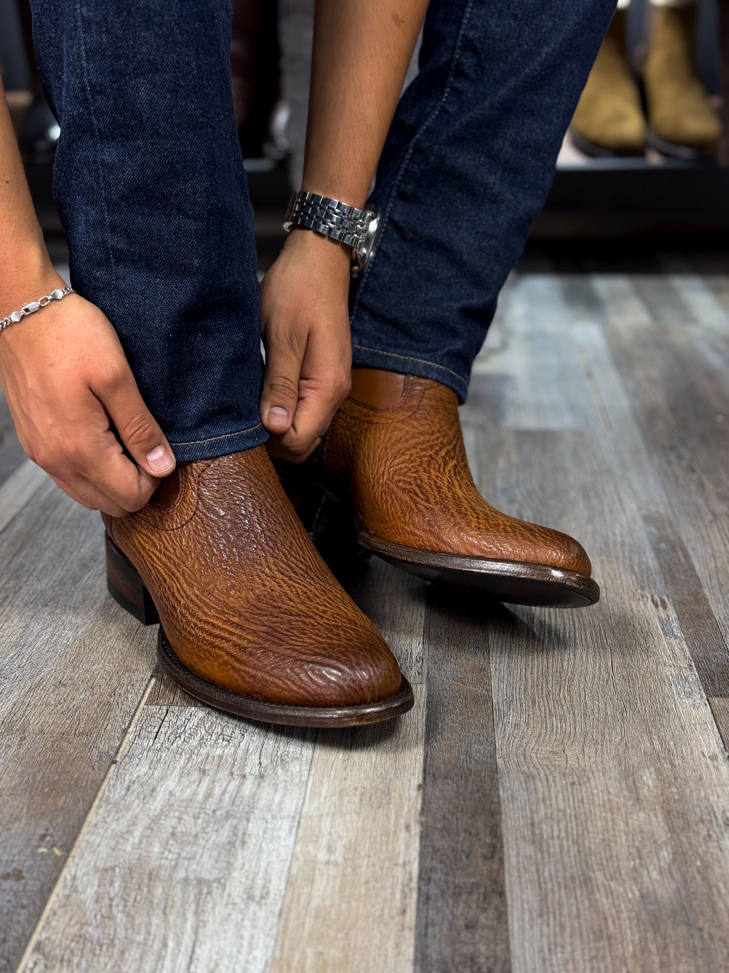 EMMA BROWN PITON BOOTS