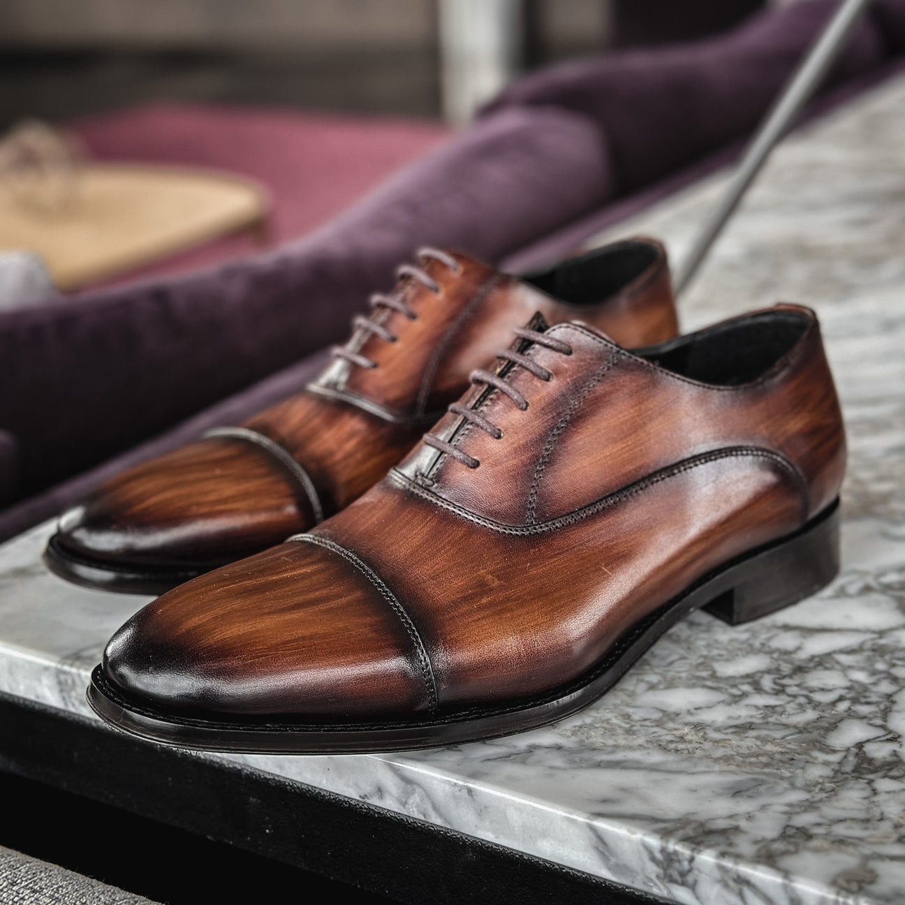 ULISES PATINA BROWN LEATHER