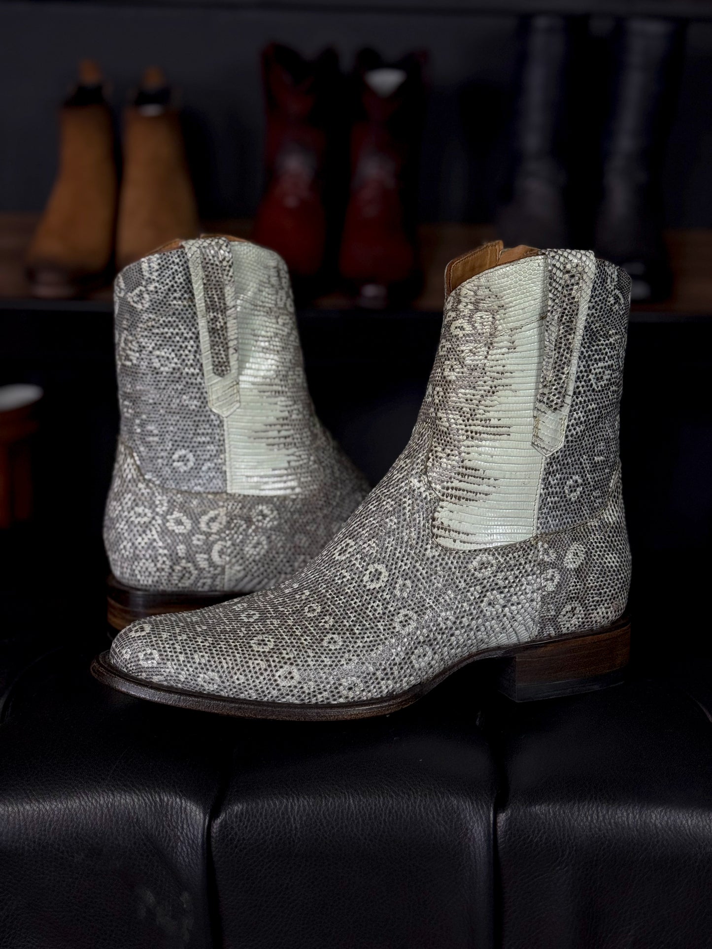 EMMA BROWN LIZARD BOOTS