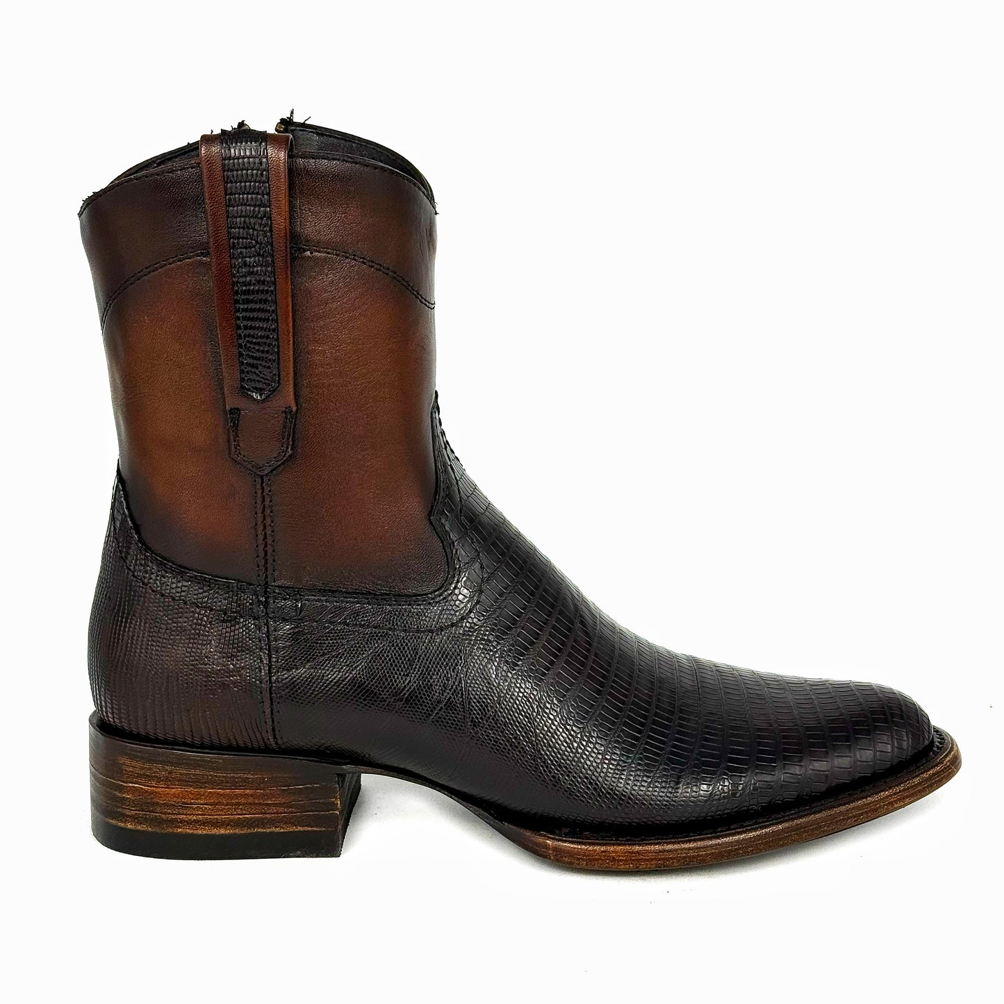 EMMA BROWN LIZARD BOOTS