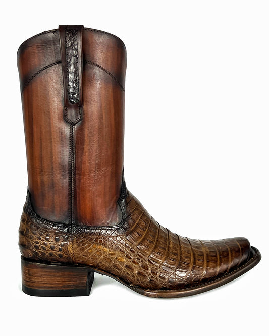 CARLO BROWN PITON BOOTS