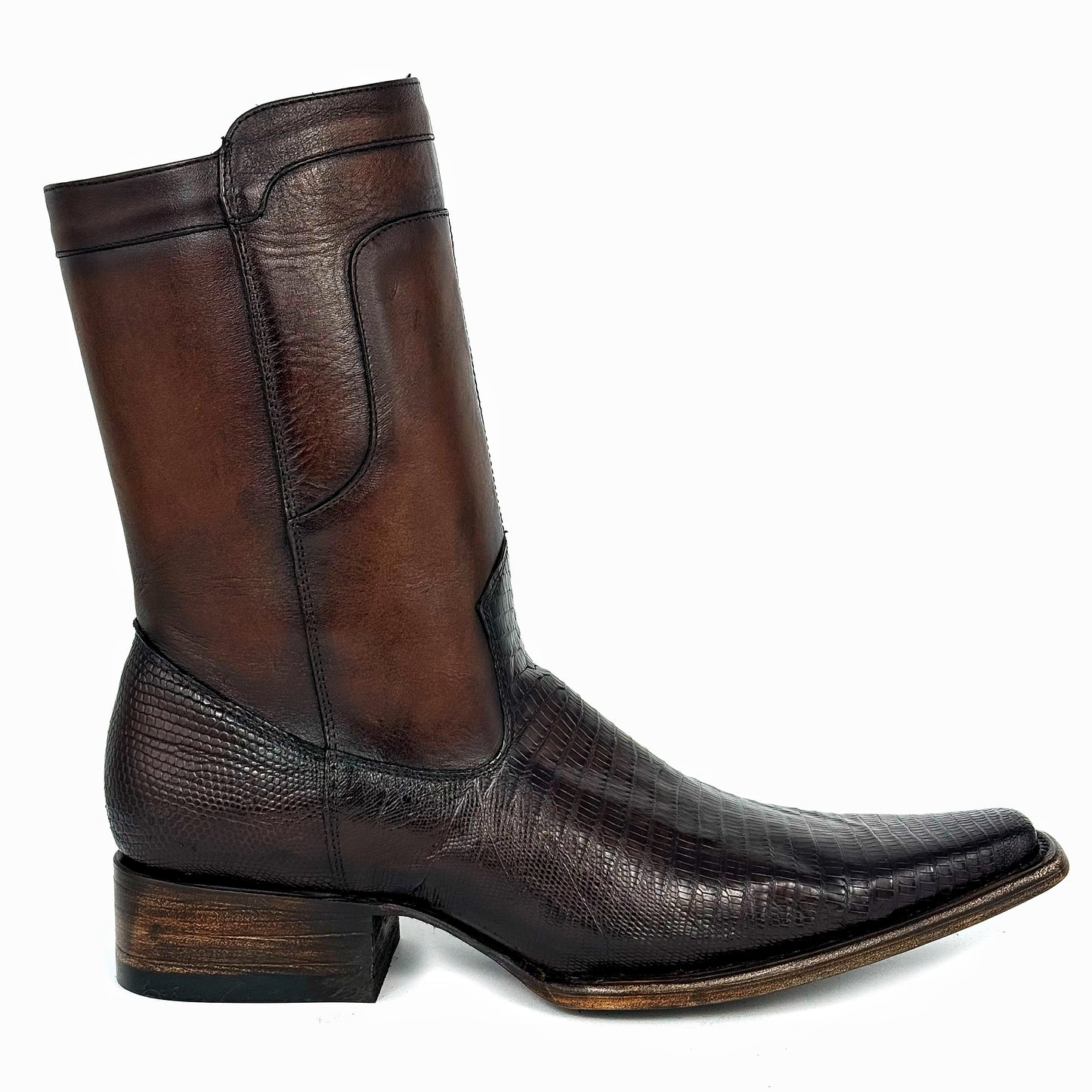EMMA BROWN LIZARD BOOTS