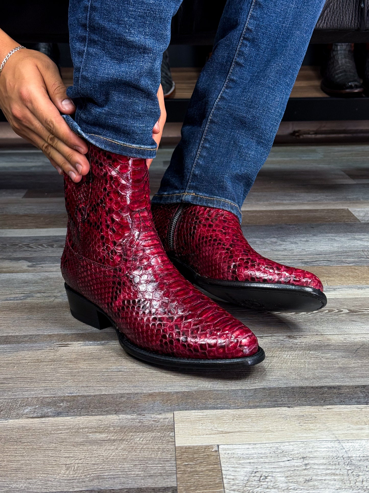 EMMA BROWN PITON BOOTS