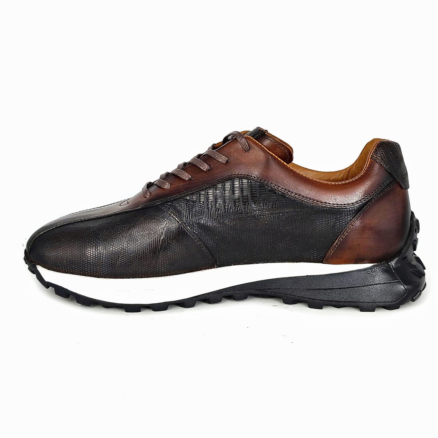 SNEAKER LIZARD DARK BROWN