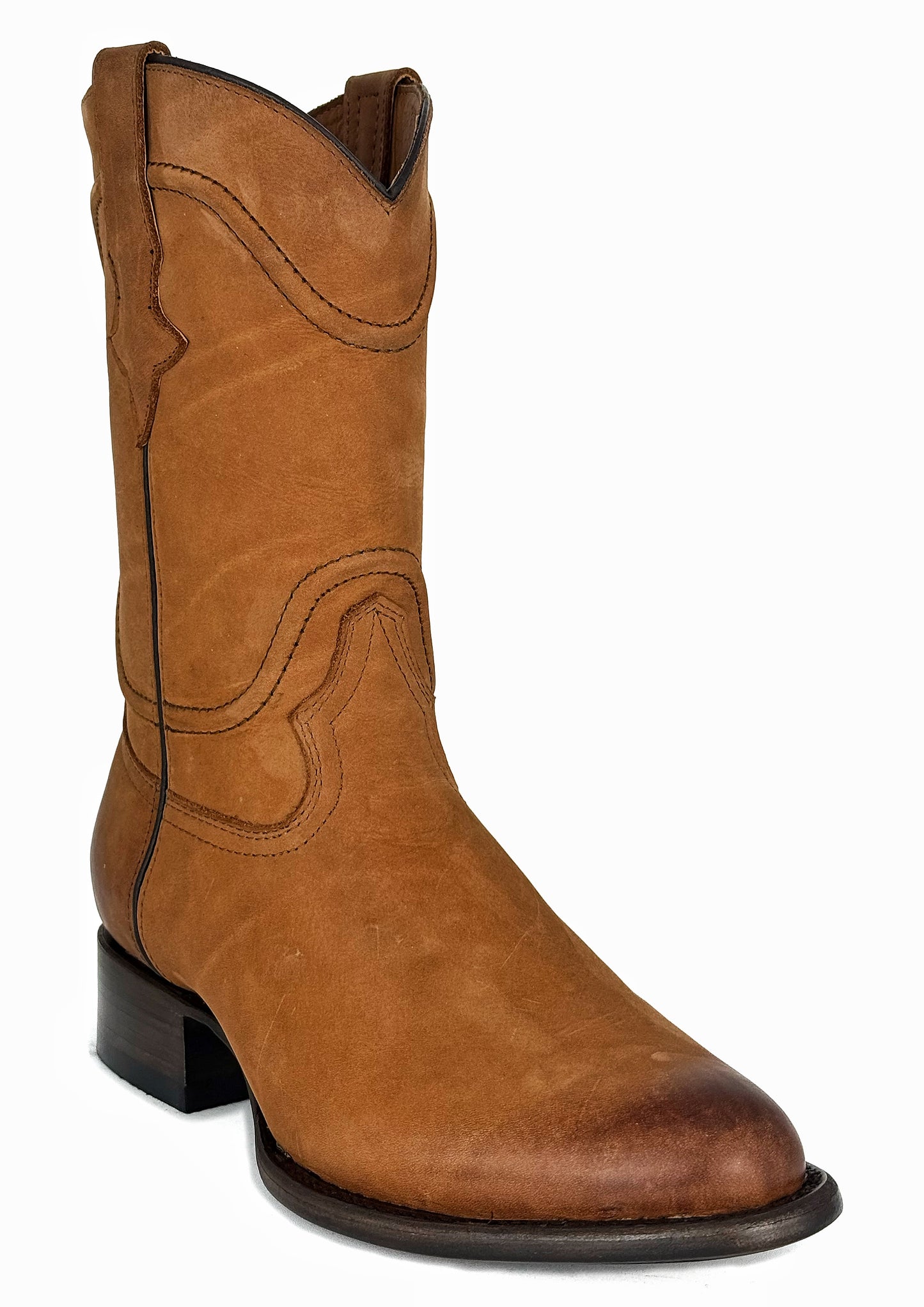 CARLO BROWN PITON BOOTS