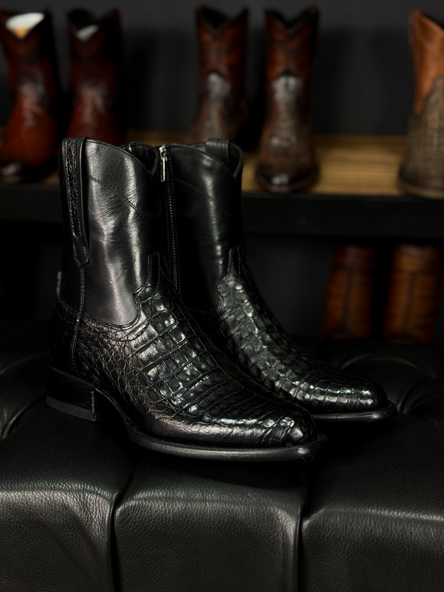 EMMA BROWN PITON BOOTS