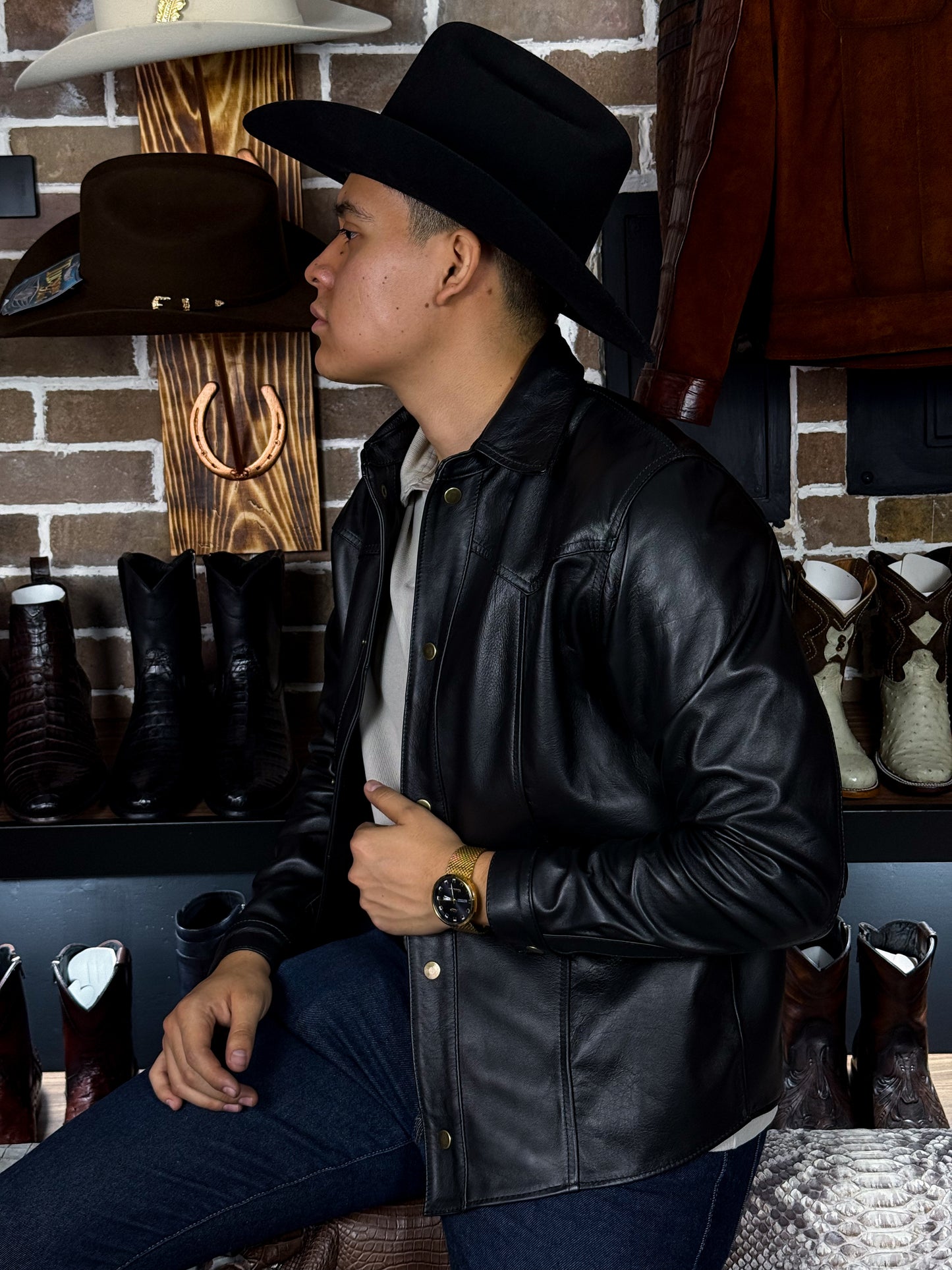 CAMISOLA VAQUERA BLACK BORREGO