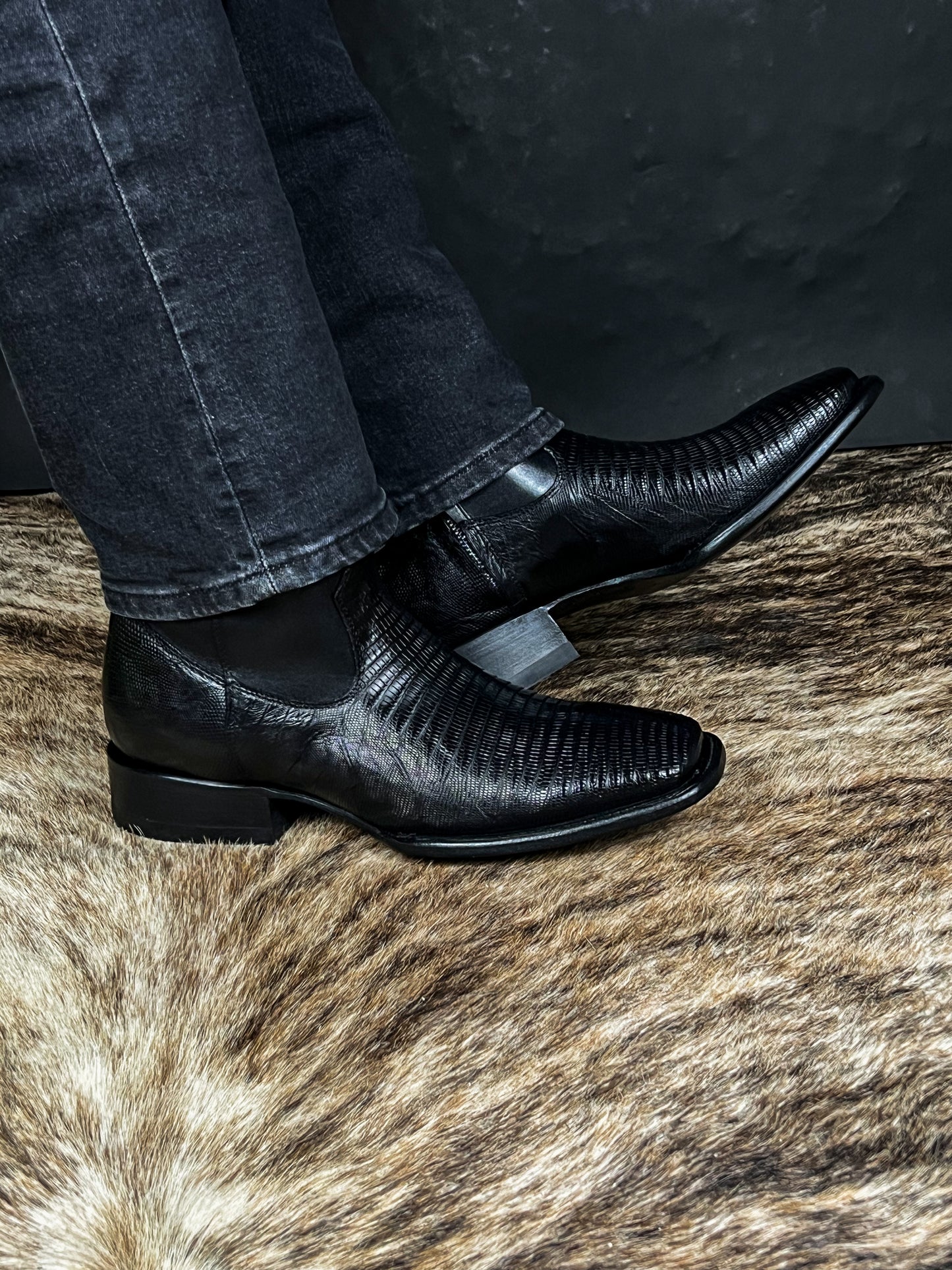 EMMA BROWN LIZARD BOOTS