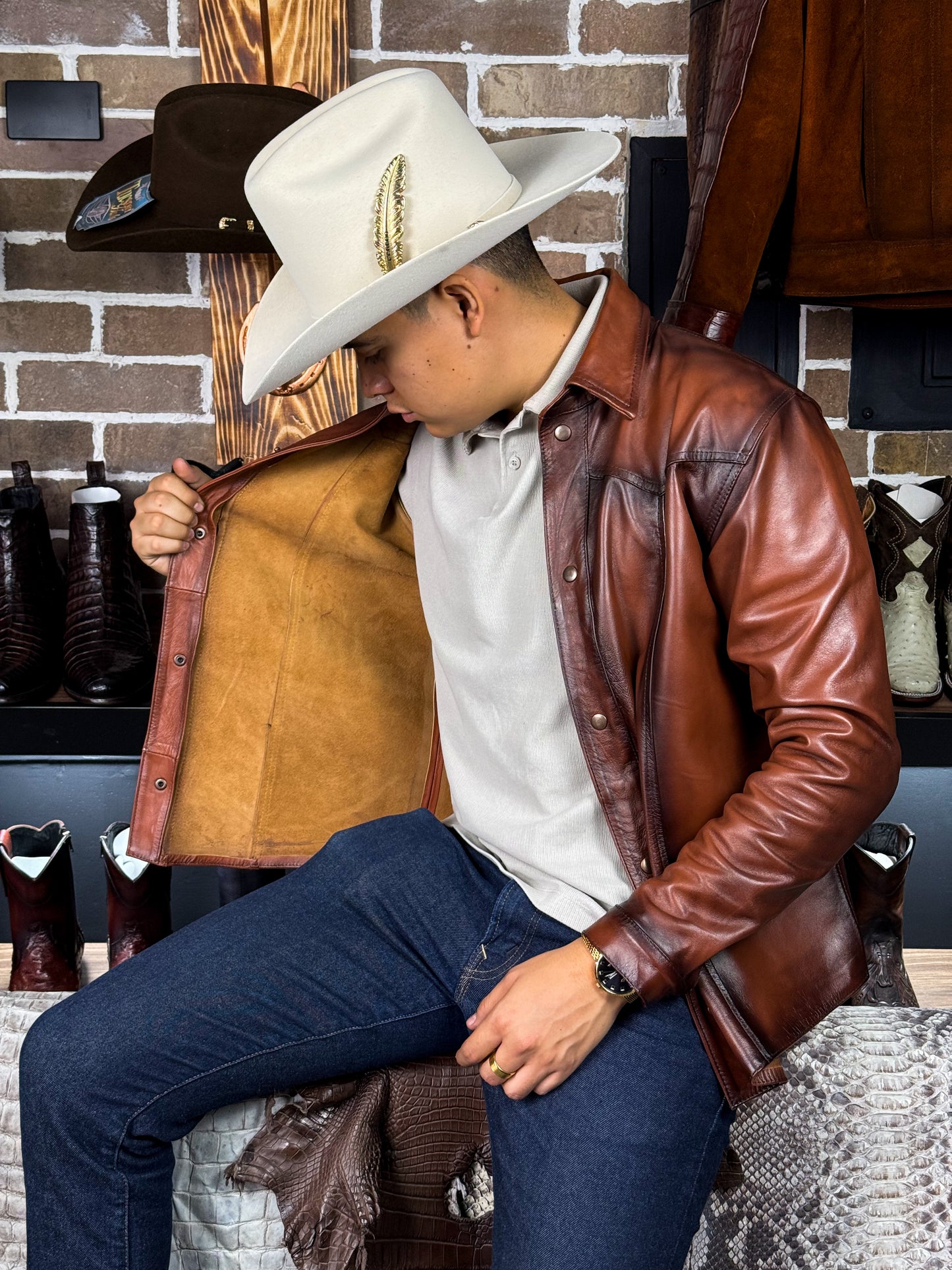 CAMISOLA VAQUERA BROWN BORREGO