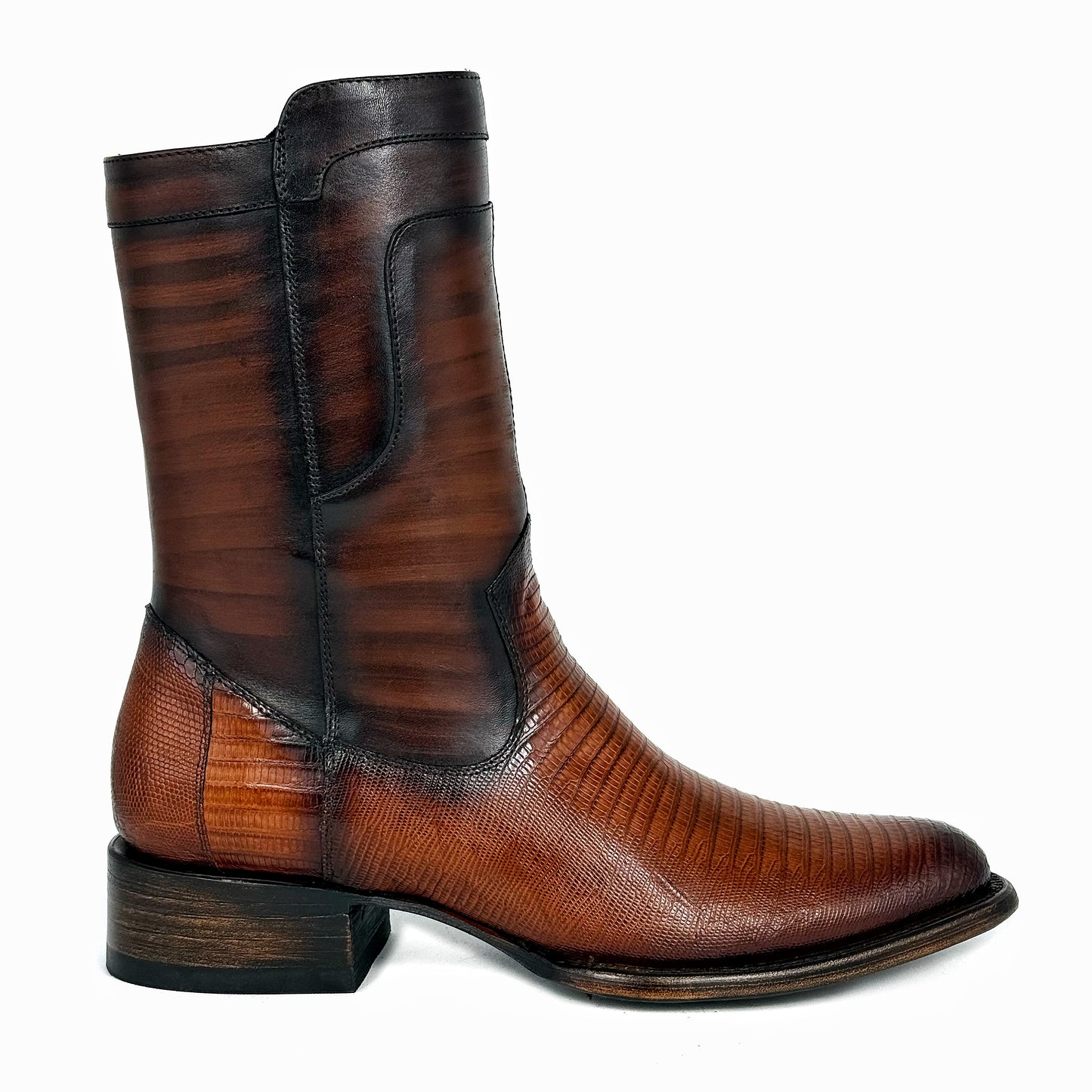 EMMA BROWN LIZARD BOOTS