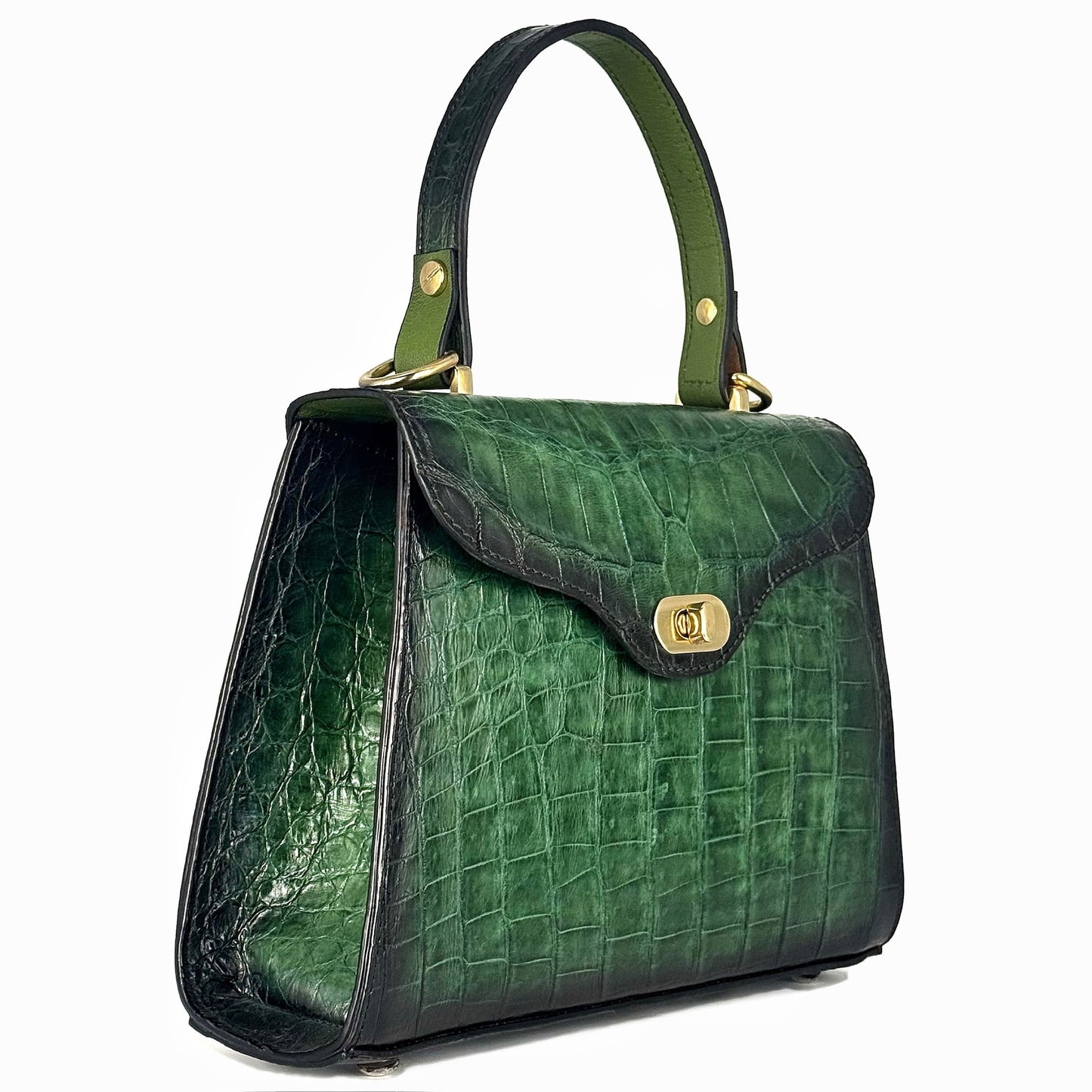 BOLSA COCODRILO GREEN PARA DAMA