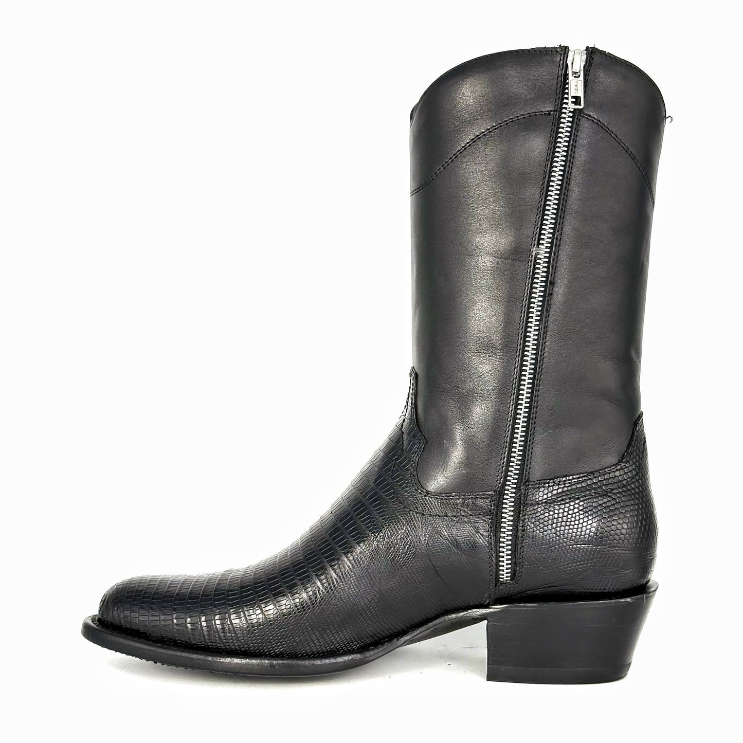 EMMA HIGH BLACK LIZARD OVAL