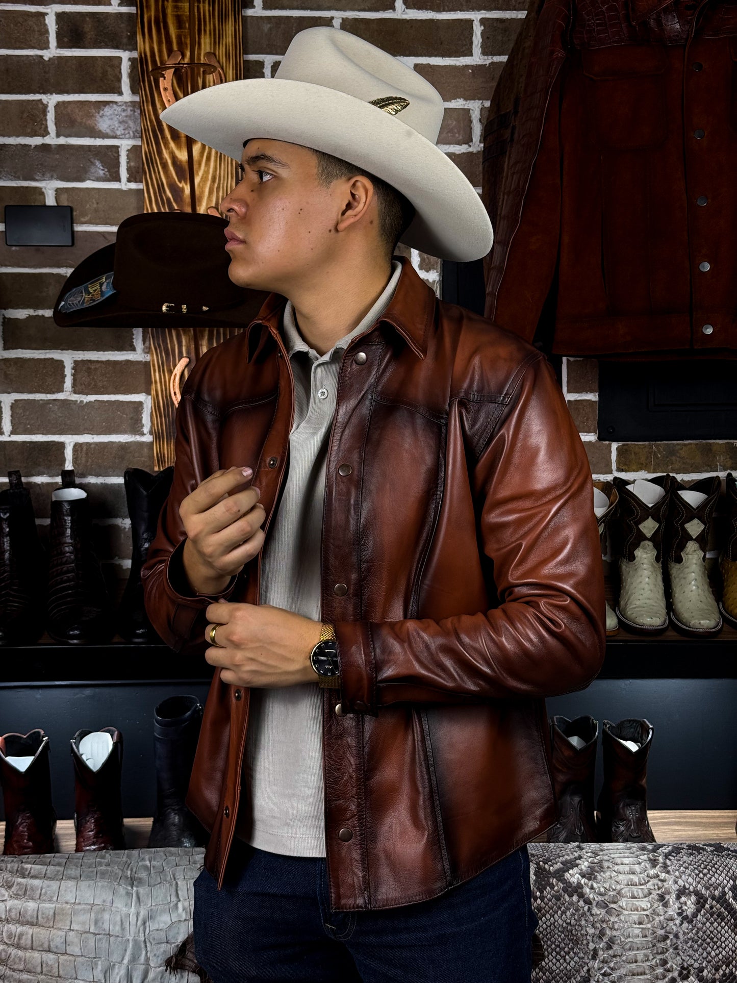 CAMISOLA VAQUERA BROWN BORREGO