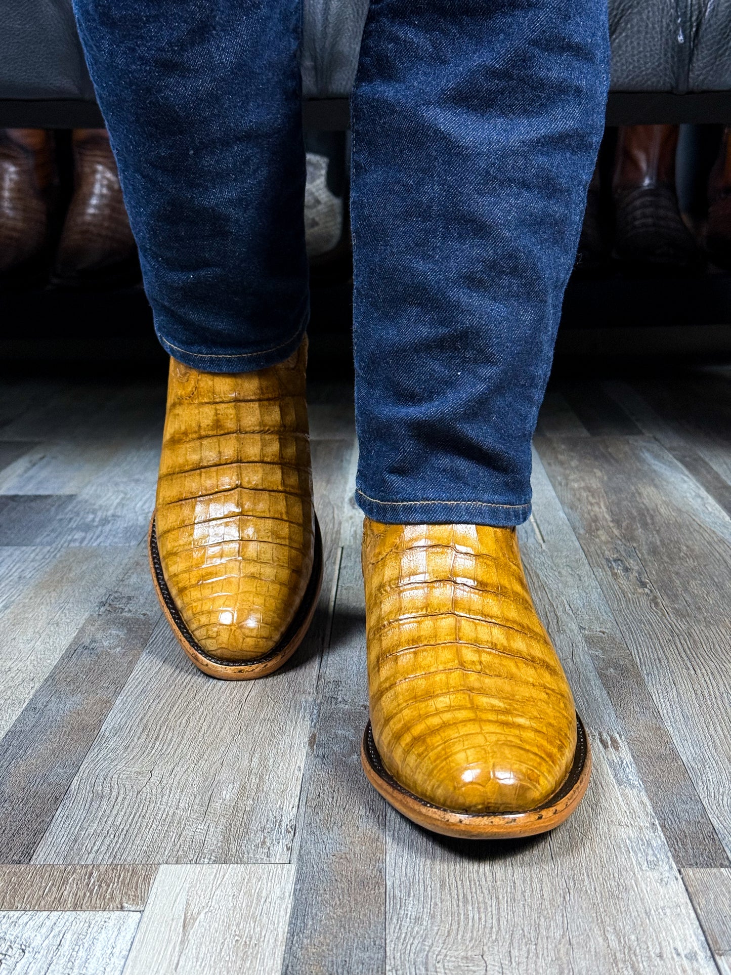 CARLO BROWN PITON BOOTS