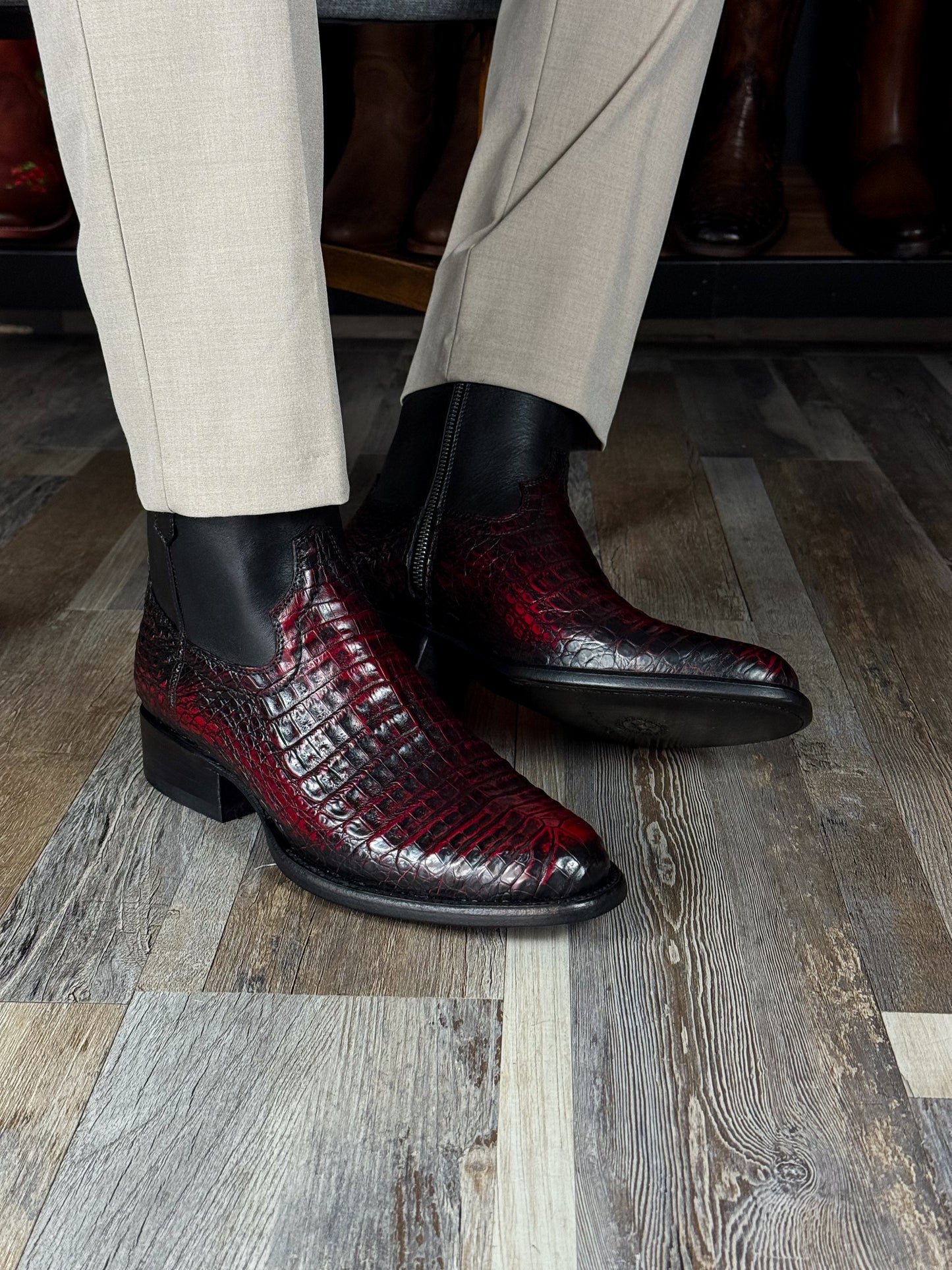EMMA BROWN PITON BOOTS